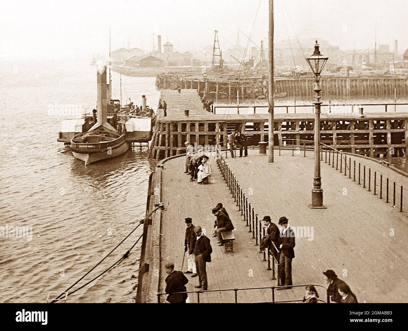Victoria Docks, Hull, Victorian period Stock Photo