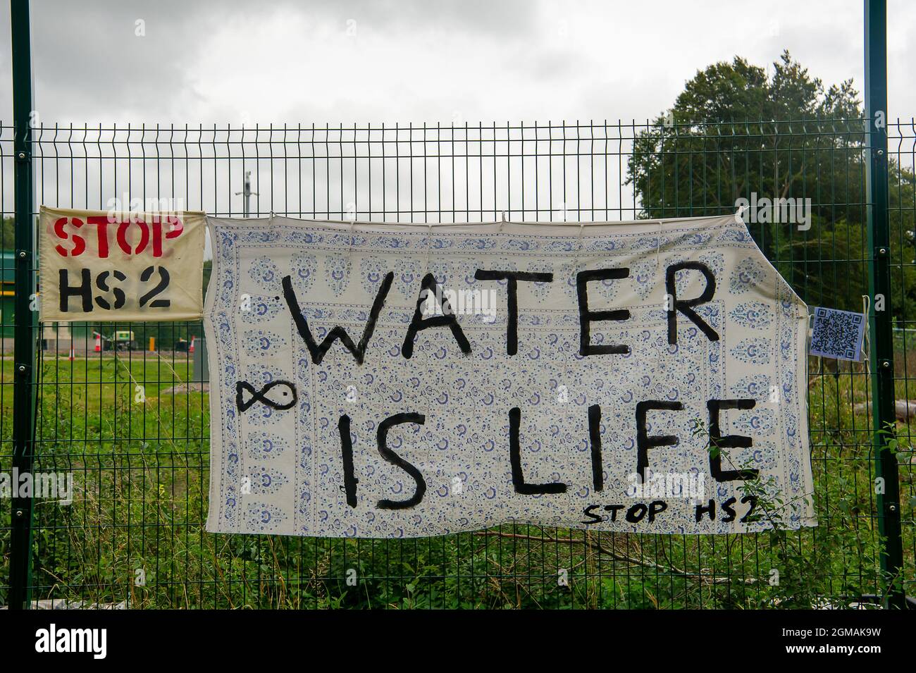 Wendover, UK. 9th September, 2021. Today Stop HS2 protesters put ...