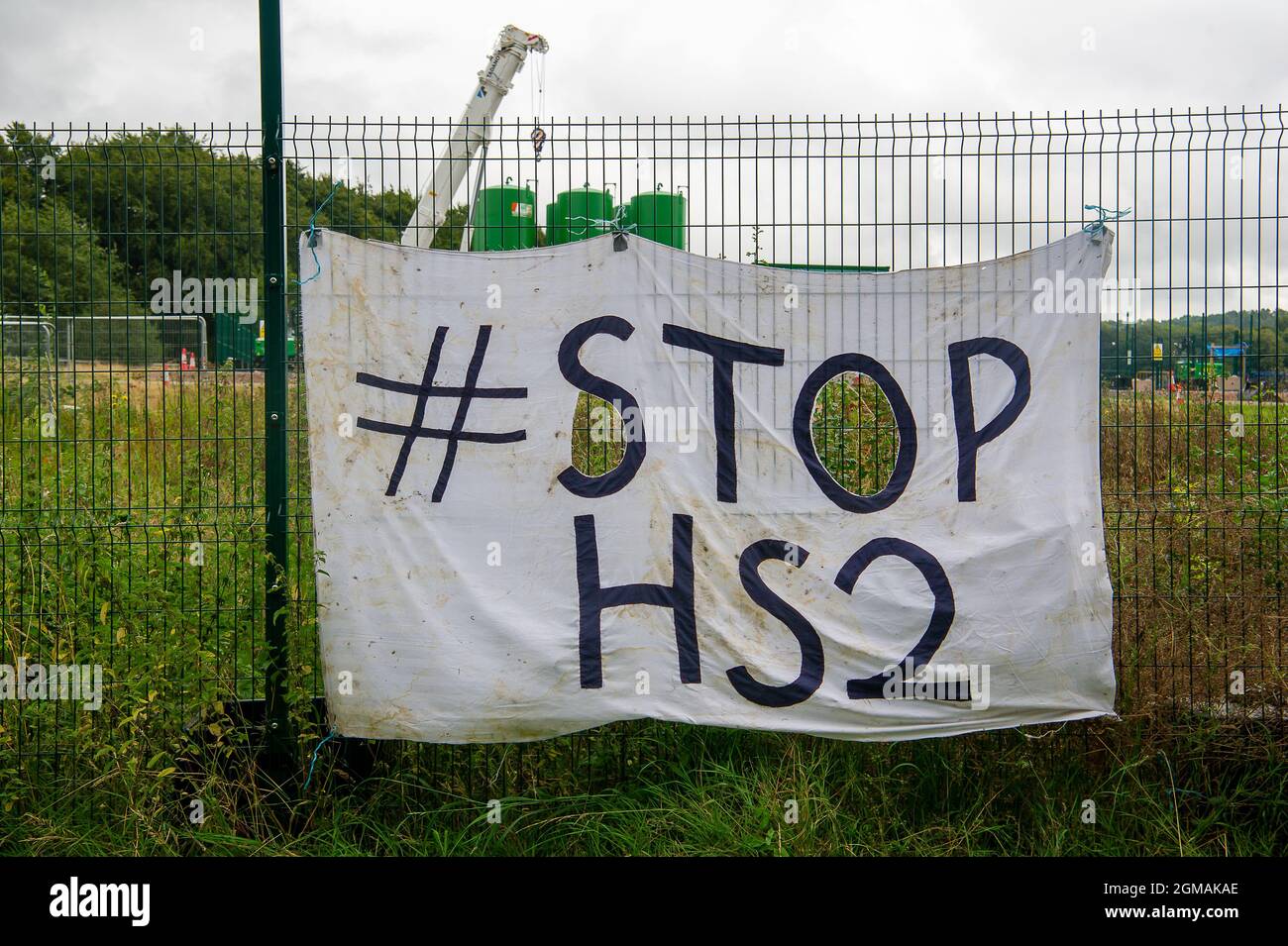 Wendover, UK. 9th September, 2021. Today Stop HS2 protesters put ...