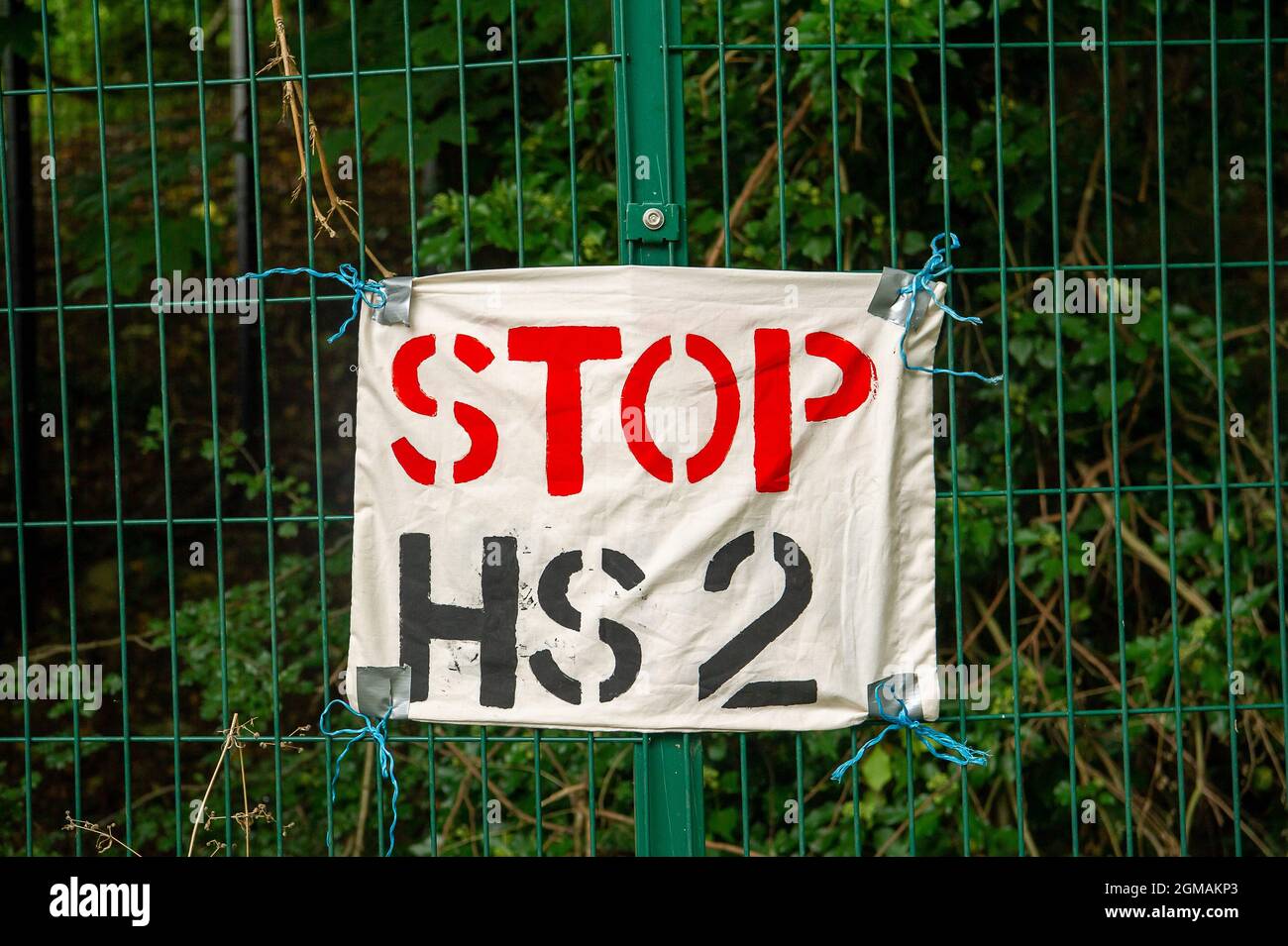 Wendover, UK. 9th September, 2021. Today Stop HS2 protesters put ...