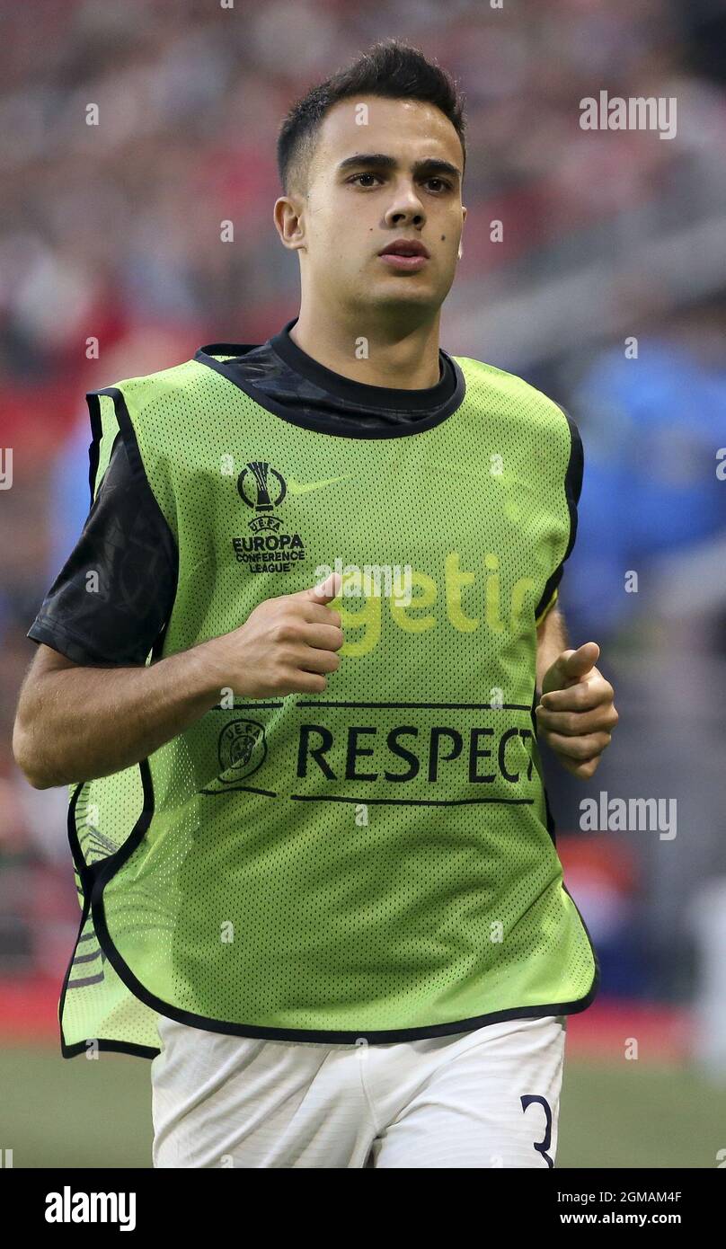 Sergio Reguilon of Tottenham during the UEFA Europa Conference League,  Group Stage, Group G football match between Stade Rennais and Tottenham  Hotspur on September 16, 2021 at Roazhon Park stadium in Rennes,