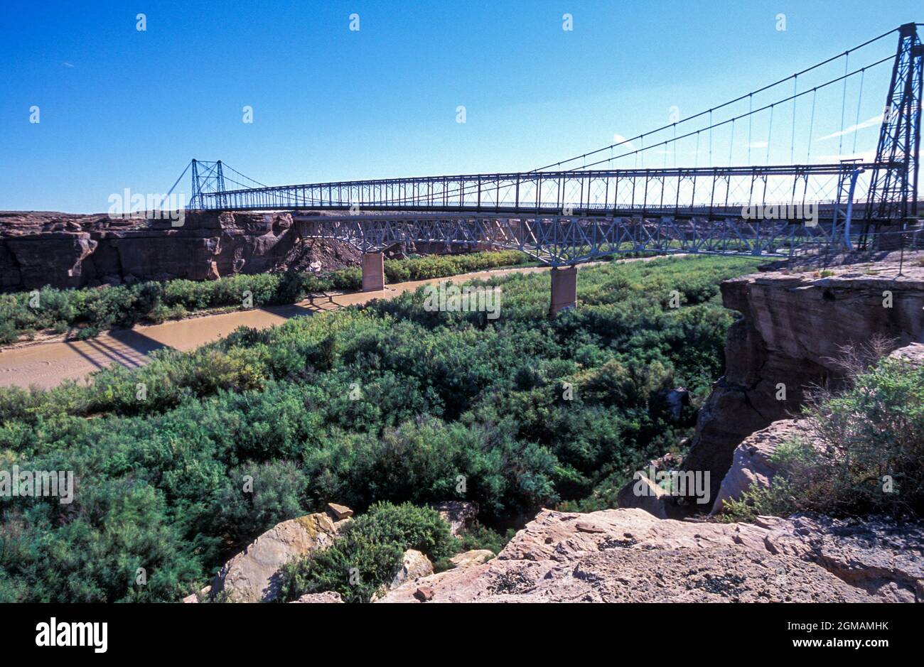 Historic Tanner's Crossing Bridge, Cameron Suspension Bridge, Arizona