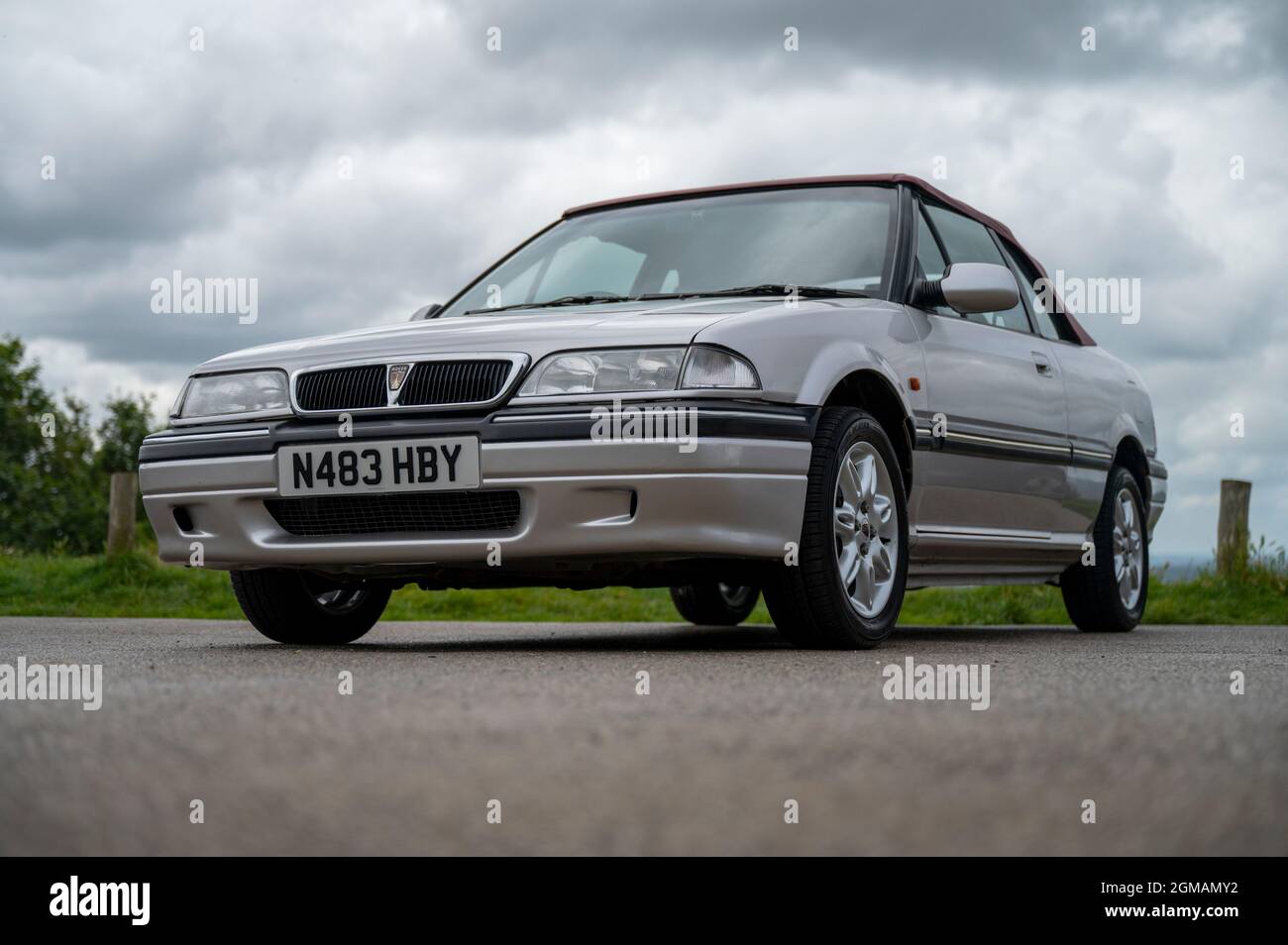 90s Rover R8 1996 Rover 216 convertible, British soft top four seat car, 1990s Rover ...