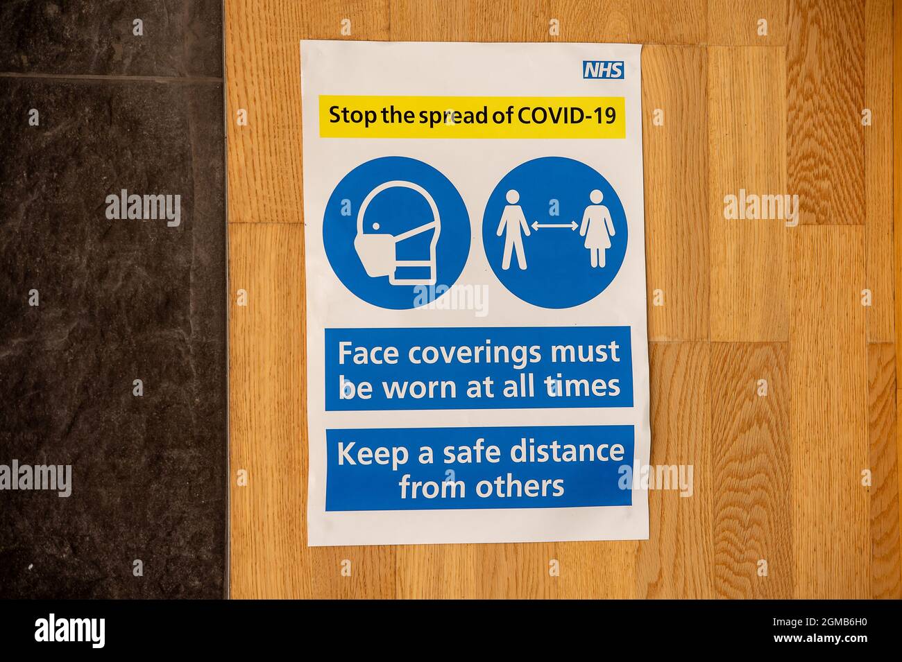 Windsor Berkshire Uk 15th September 21 An Nhs Notice Outside A Vaccination Centre In Windsor The Number Of Positive Covid 19 Cases In The Royal Borough Of Windsor Per 100 000 People In The