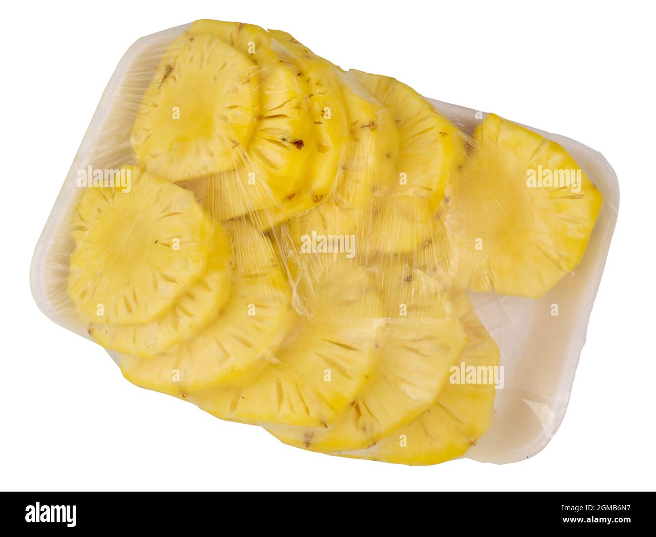 https://c8.alamy.com/comp/2GMB6N7/pineapple-in-foam-plate-in-hand-isolated-on-white-background-top-view-2GMB6N7.jpg