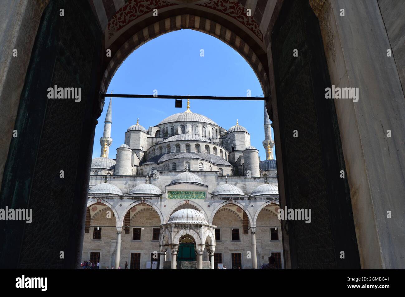 Entrance To The Blue Mosque Stock Photo Alamy   Entrance To The Blue Mosque 2GMBC41 