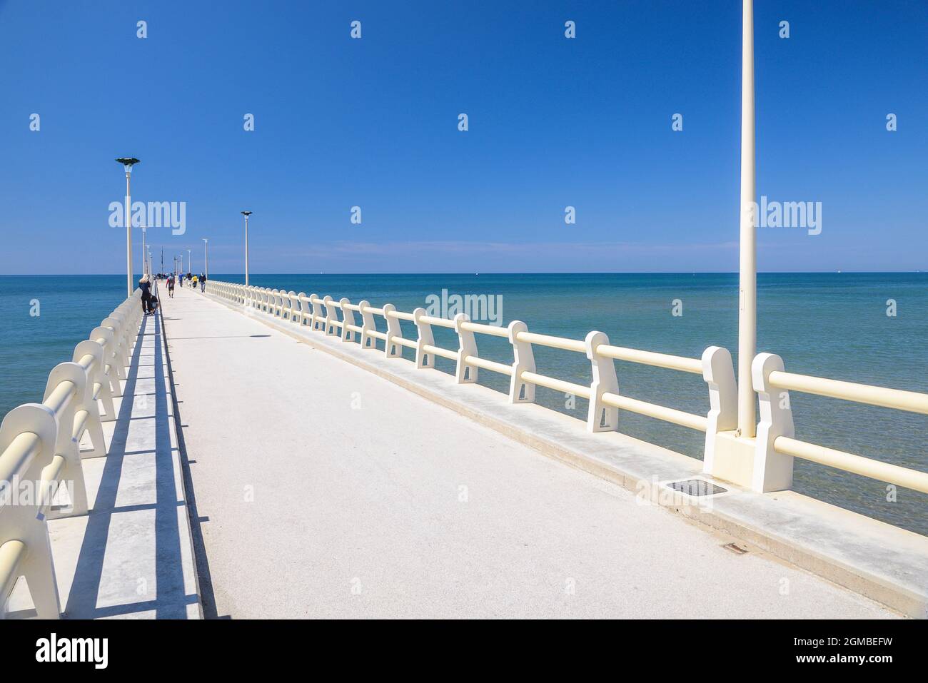 amazing forte dei marmi pier view in versilia, in a spring sunny day, Forte dei Marmi, Tuscan