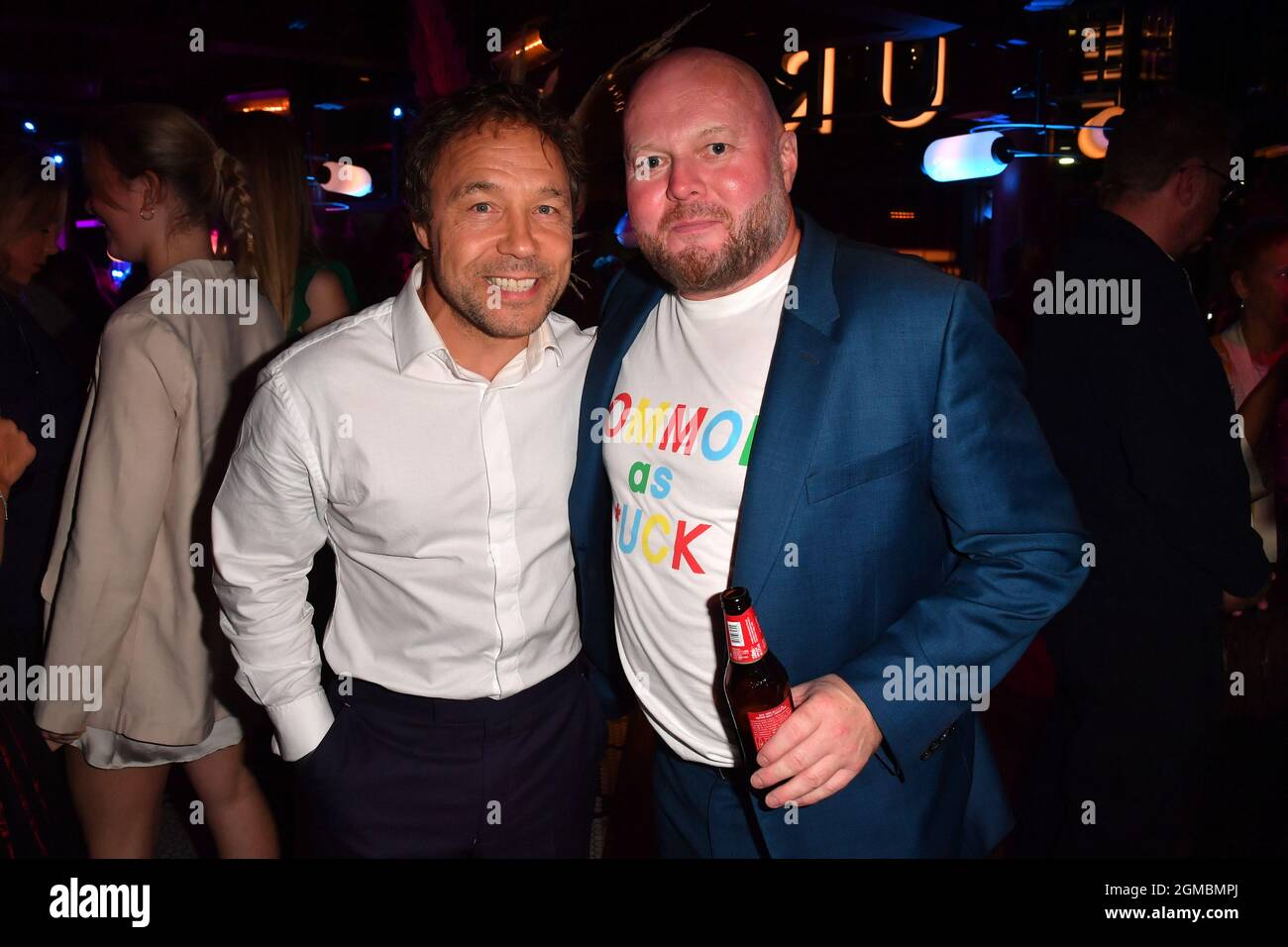 EDITORIAL USE ONLY Stephen Graham and Mark Herbert attend the after party at Furnace following the Sheffield premiere of Everybody's Talking About Jamie, the much-anticipated film adaptation of the award-winning West End hit musical. Issue date: Friday September 17, 2021. Stock Photo