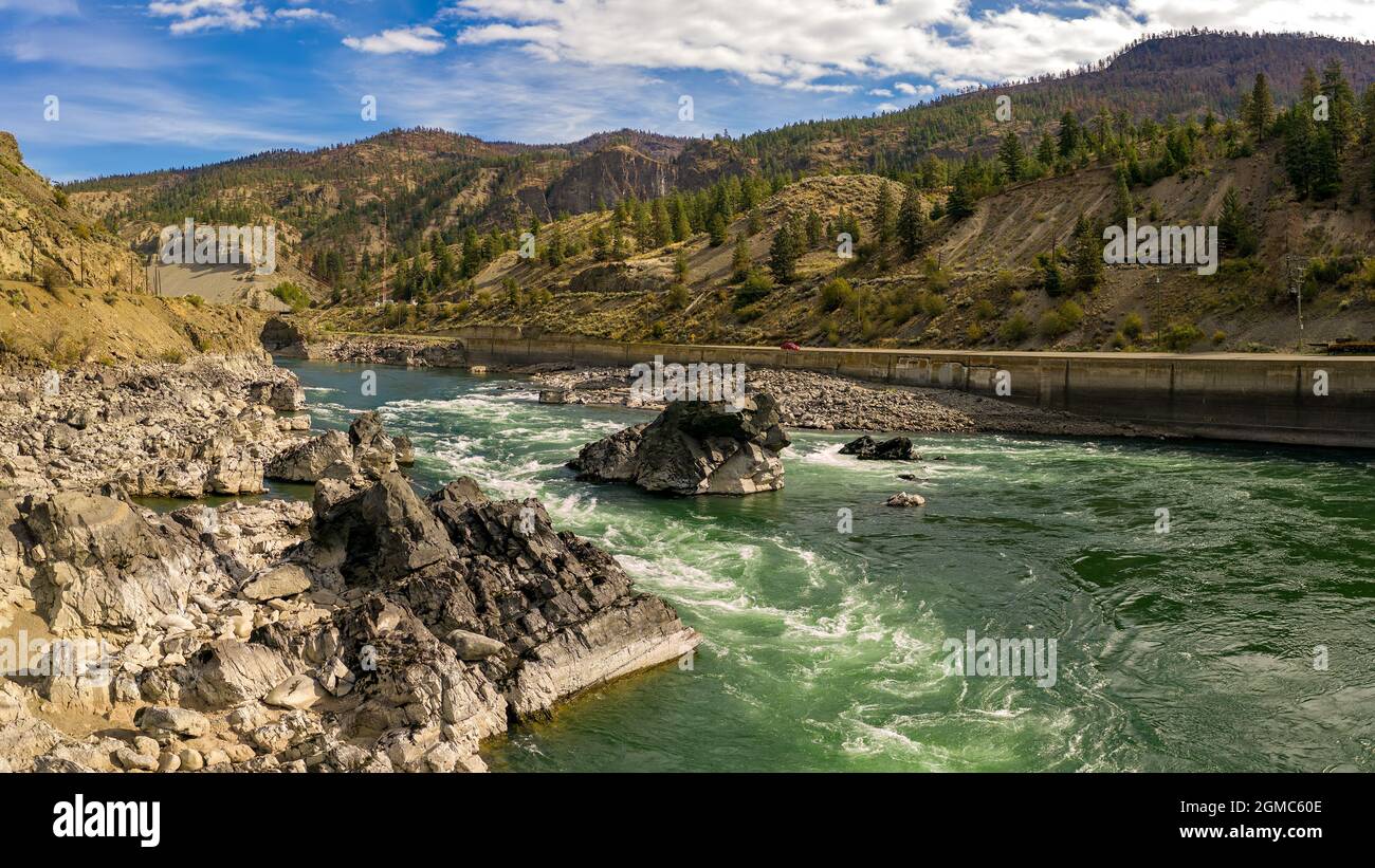 Thompson-Nicola Regional District. Thompson River With Its Many Rapids ...