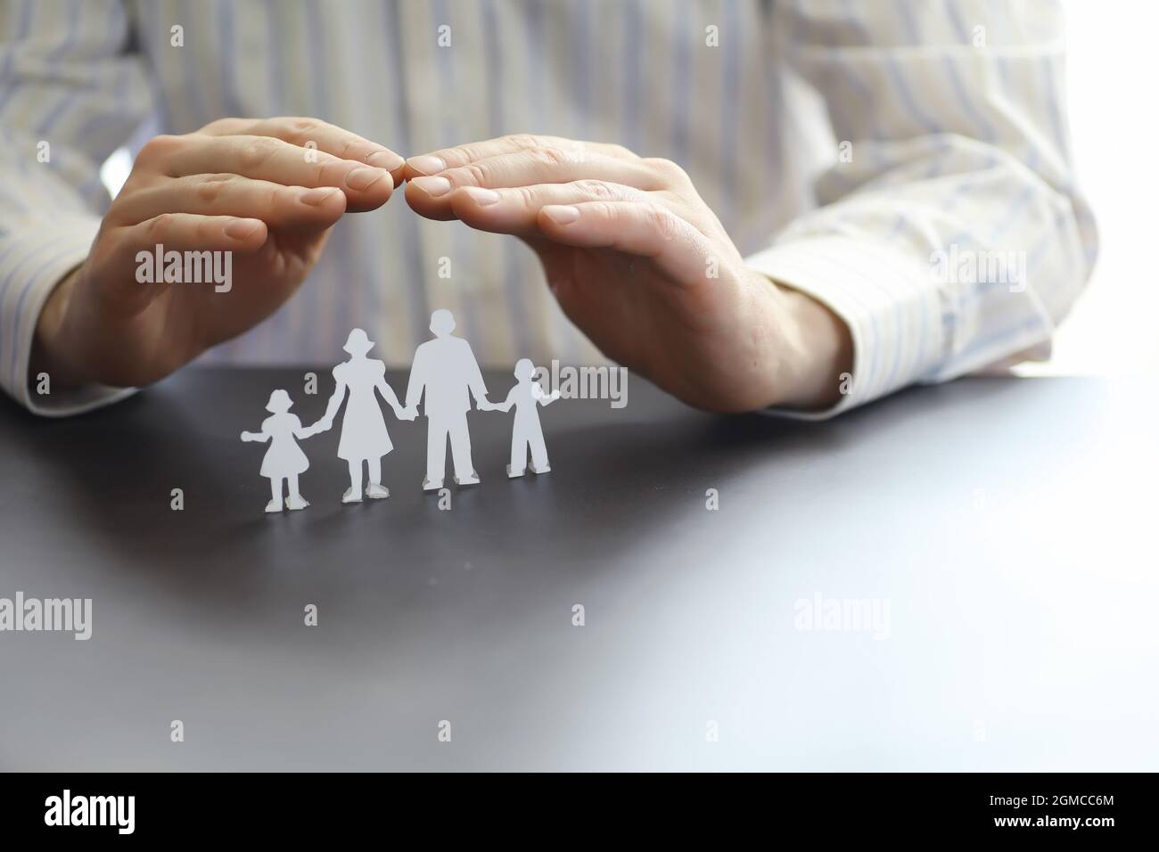 Insurance collateral concept. Life and property insurance. A