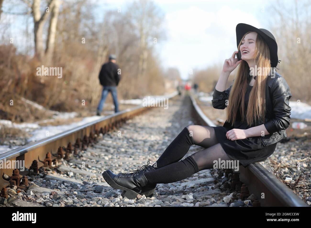 Dark and Mysterious - Gothic Beauty. Close up of a beautiful woman in goth  make up Stock Photo - Alamy