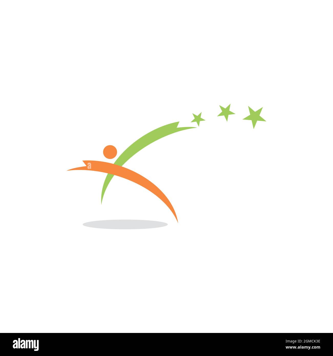 abstract people star logo icon flat concept vector graphic design Stock ...