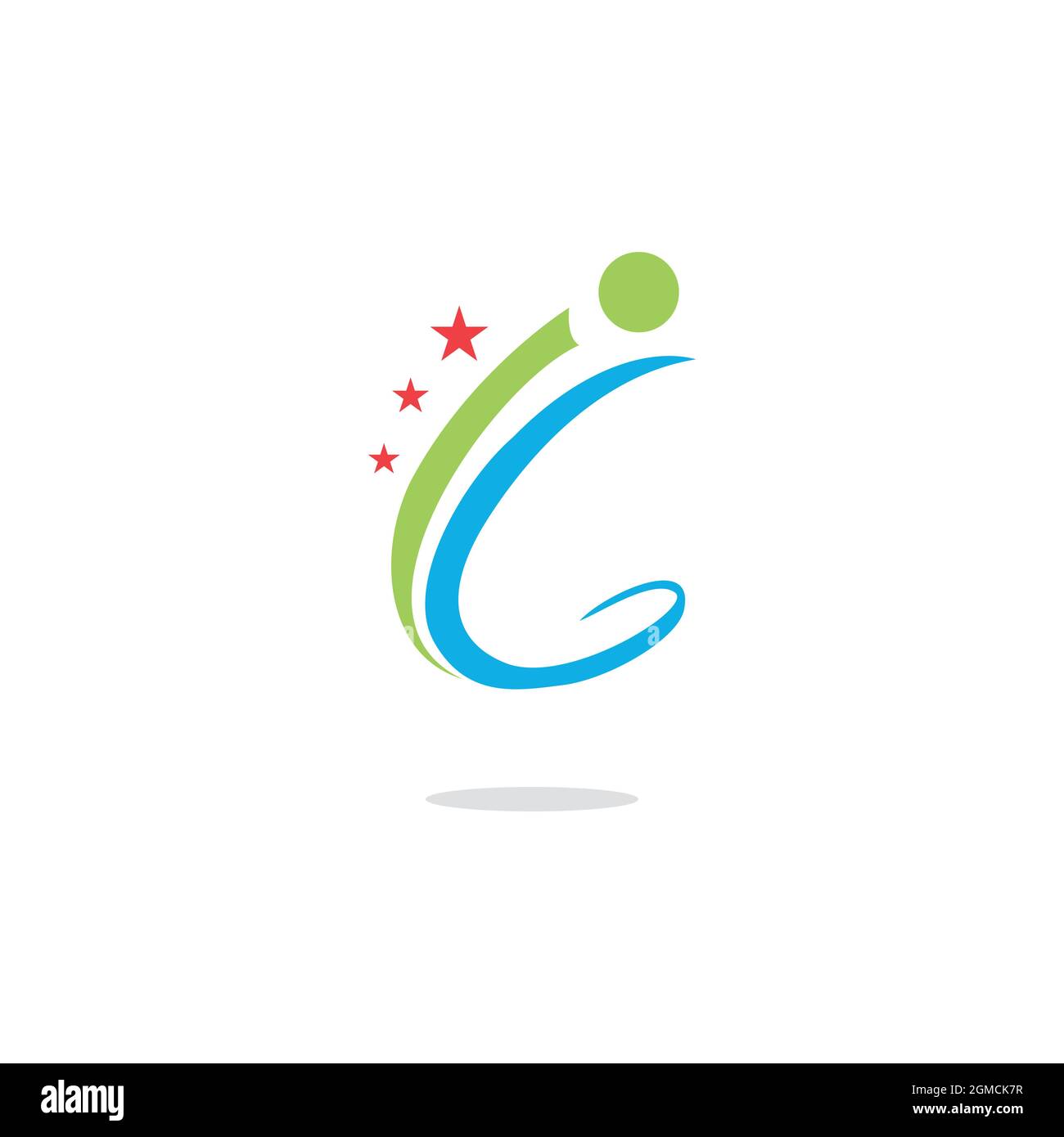 6 star green star design Cut Out Stock Images & Pictures - Alamy