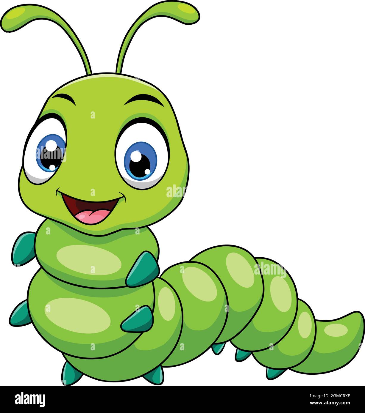 Cute caterpillar cartoon hi-res stock photography and images - Alamy