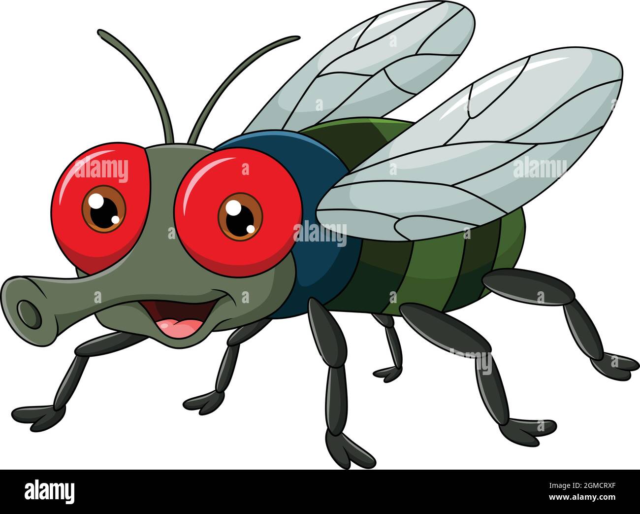 Cute Fly cartoon vector illustration Stock Vector Image & Art - Alamy