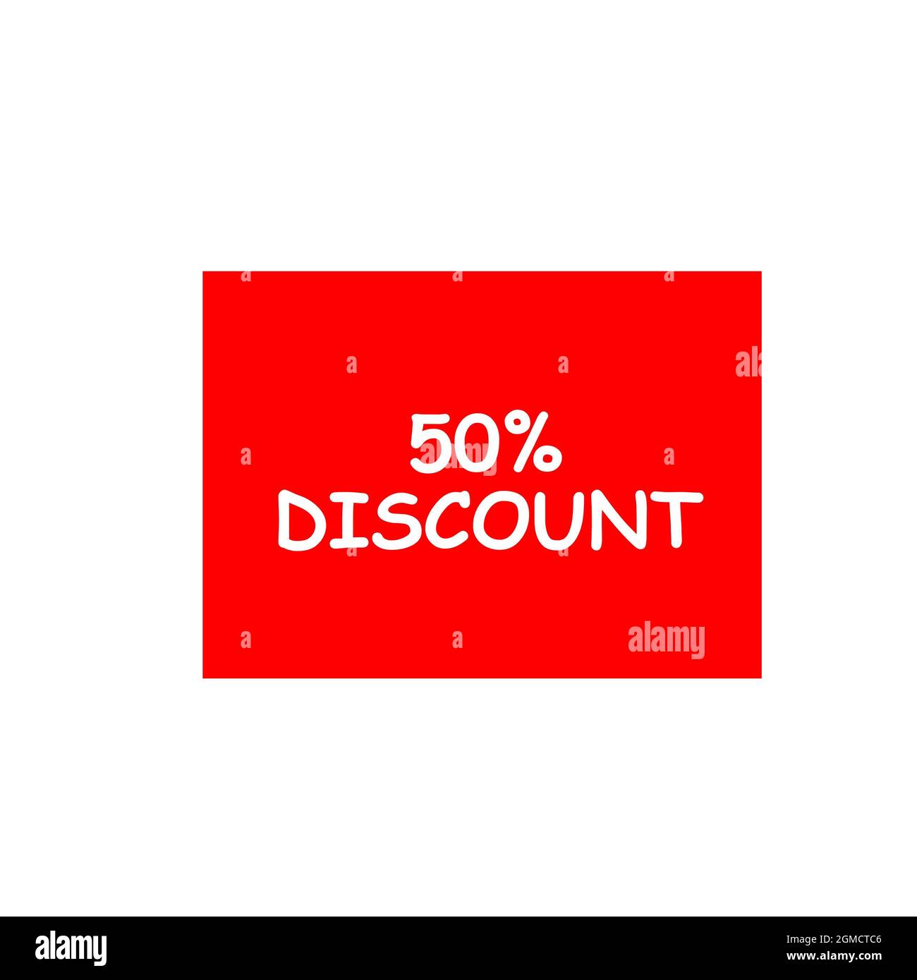 icon with 50% discounts - illustration Stock Photo - Alamy