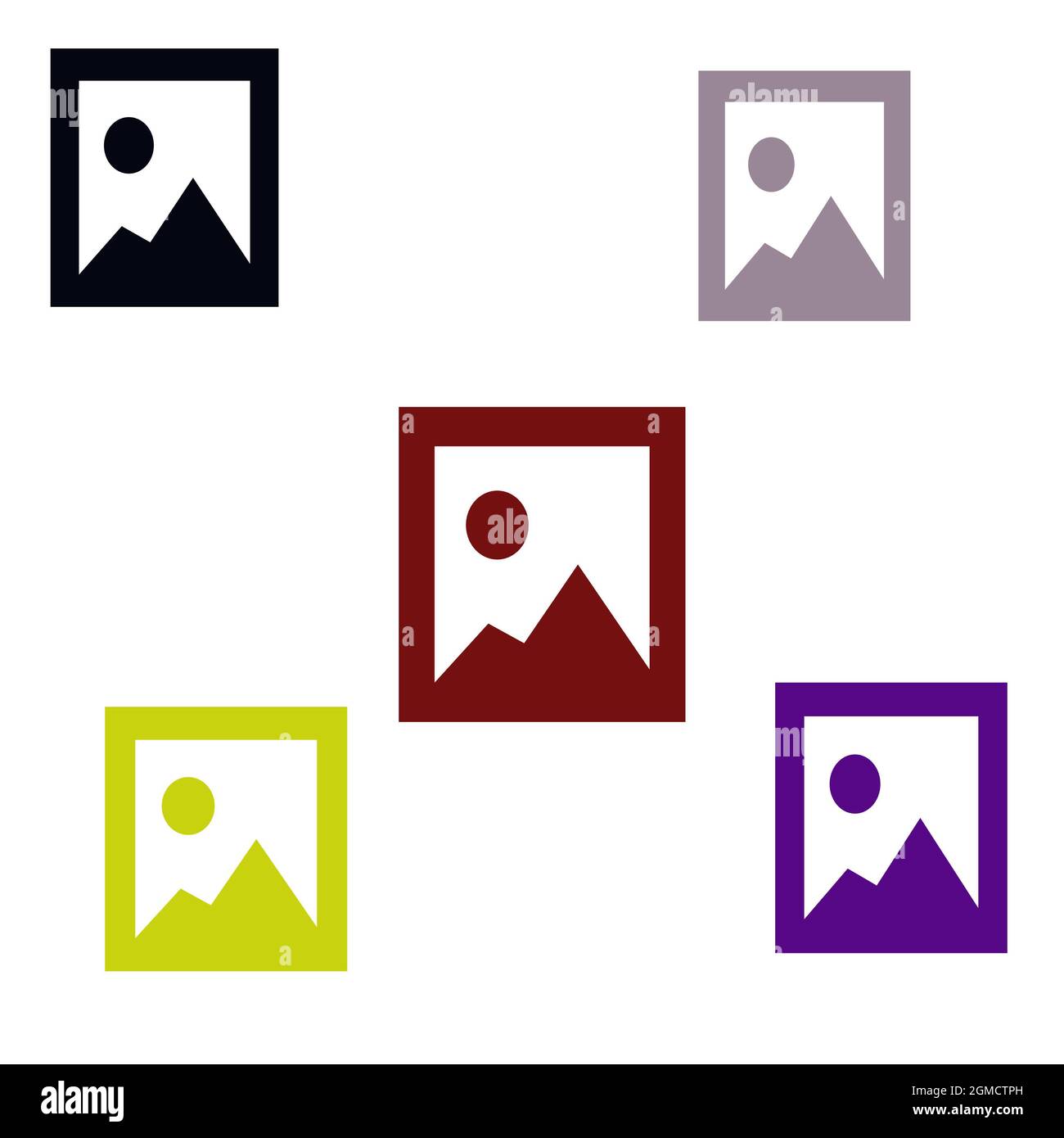 the signs of an image - illustration Stock Photo - Alamy