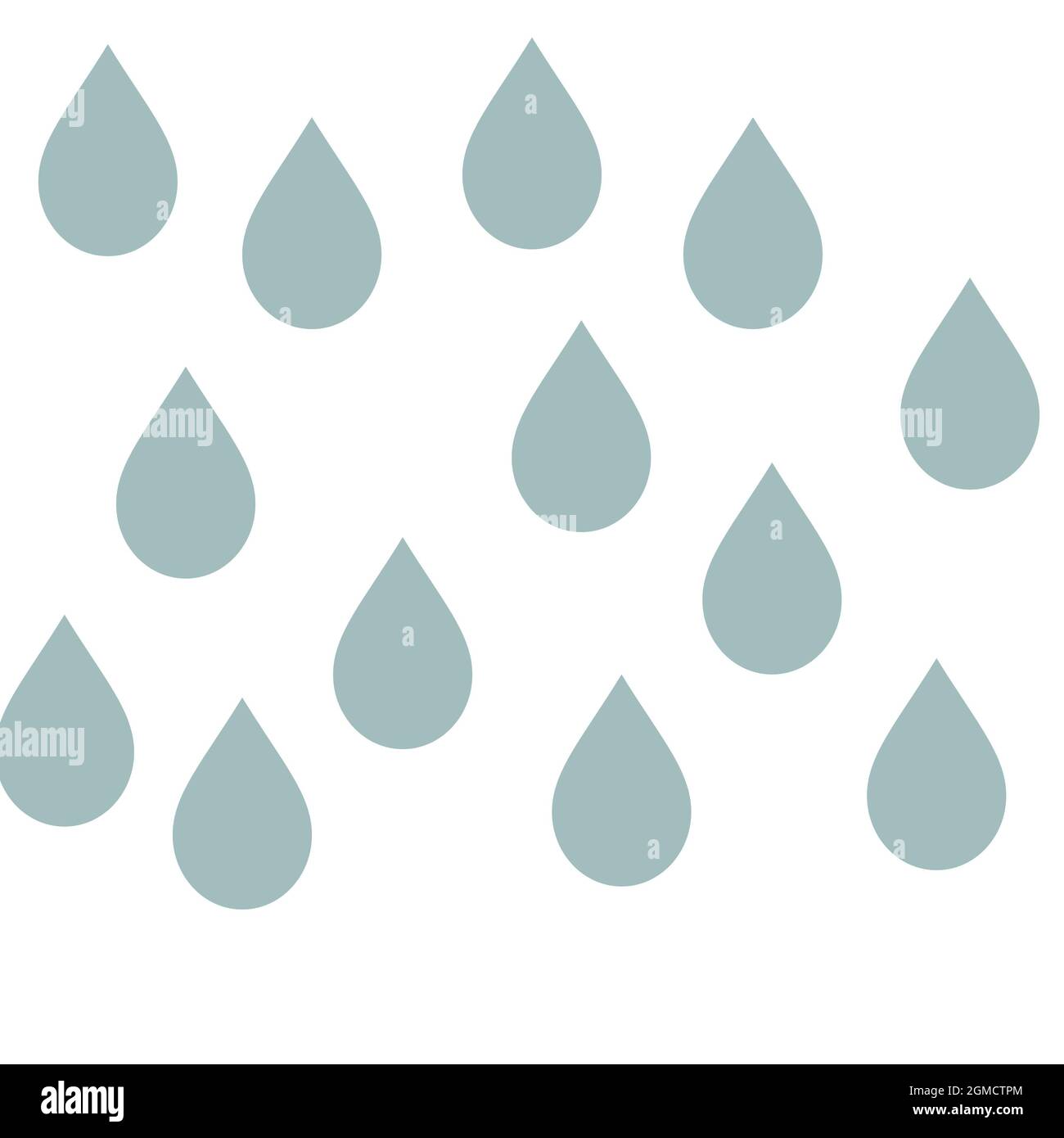 drops of water isolated on white - illustration Stock Photo - Alamy