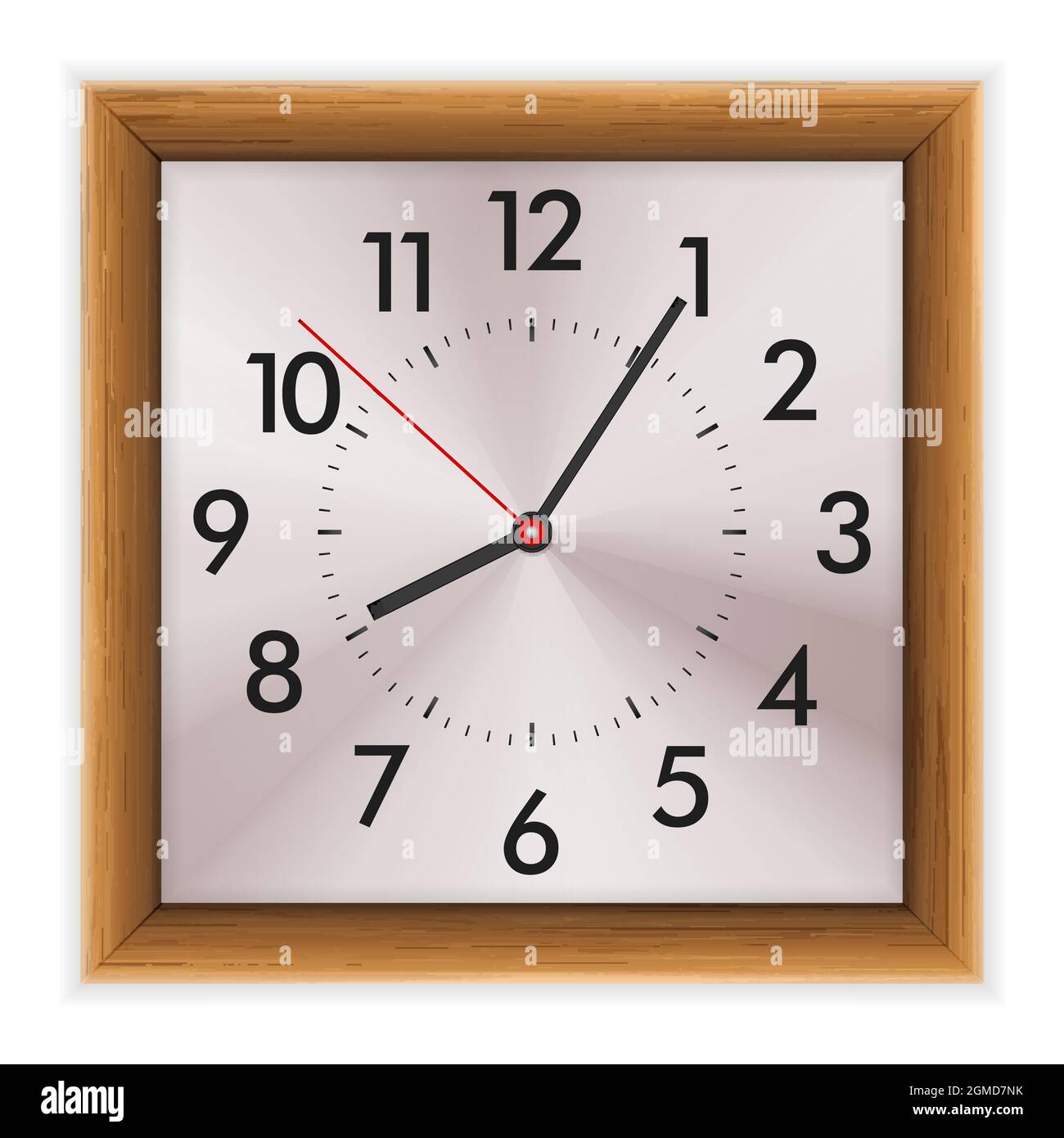 Wall clock on a white background. Vector illustration Stock Vector ...