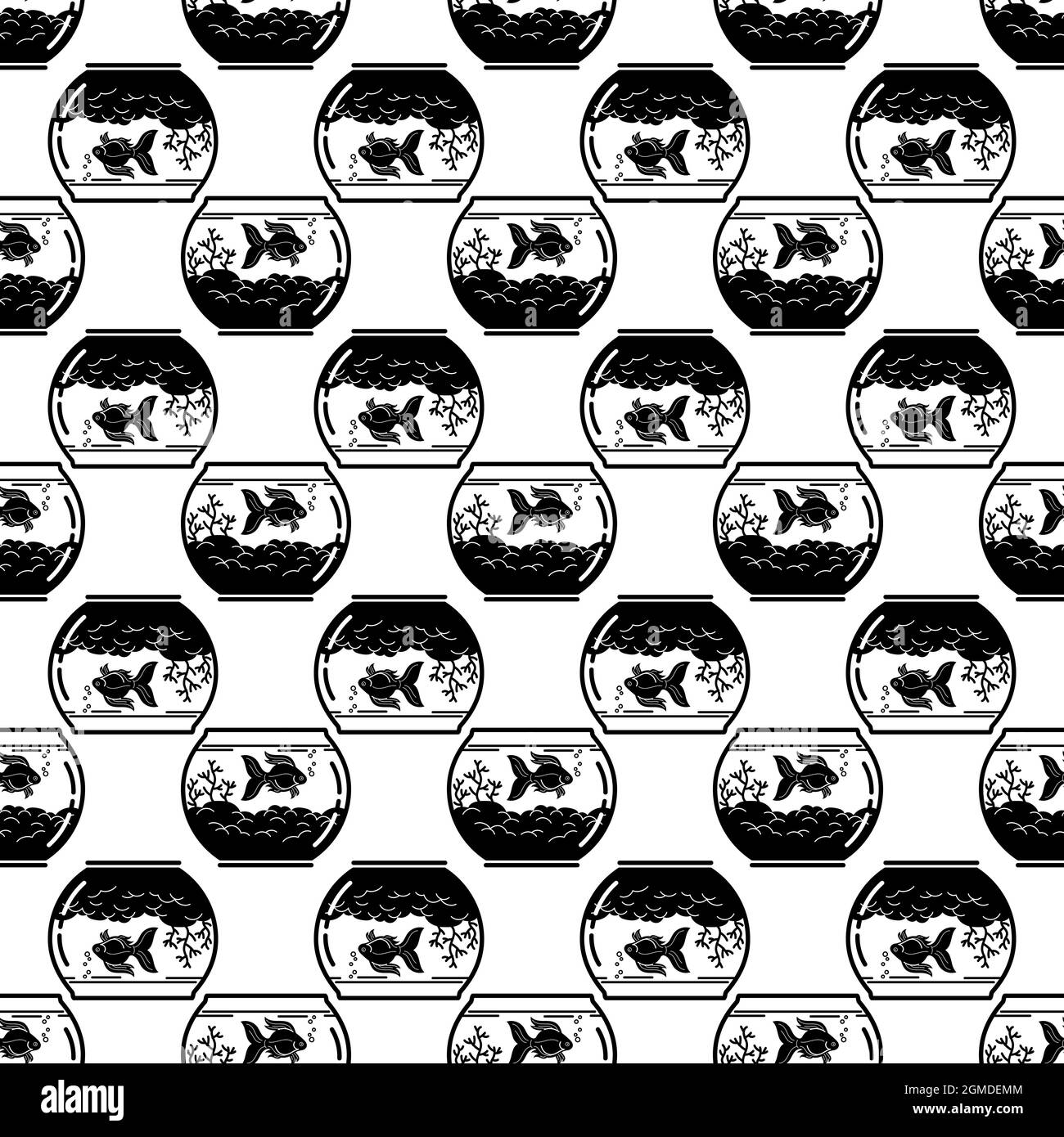 Goldfish aquarium pattern seamless background texture repeat wallpaper ...