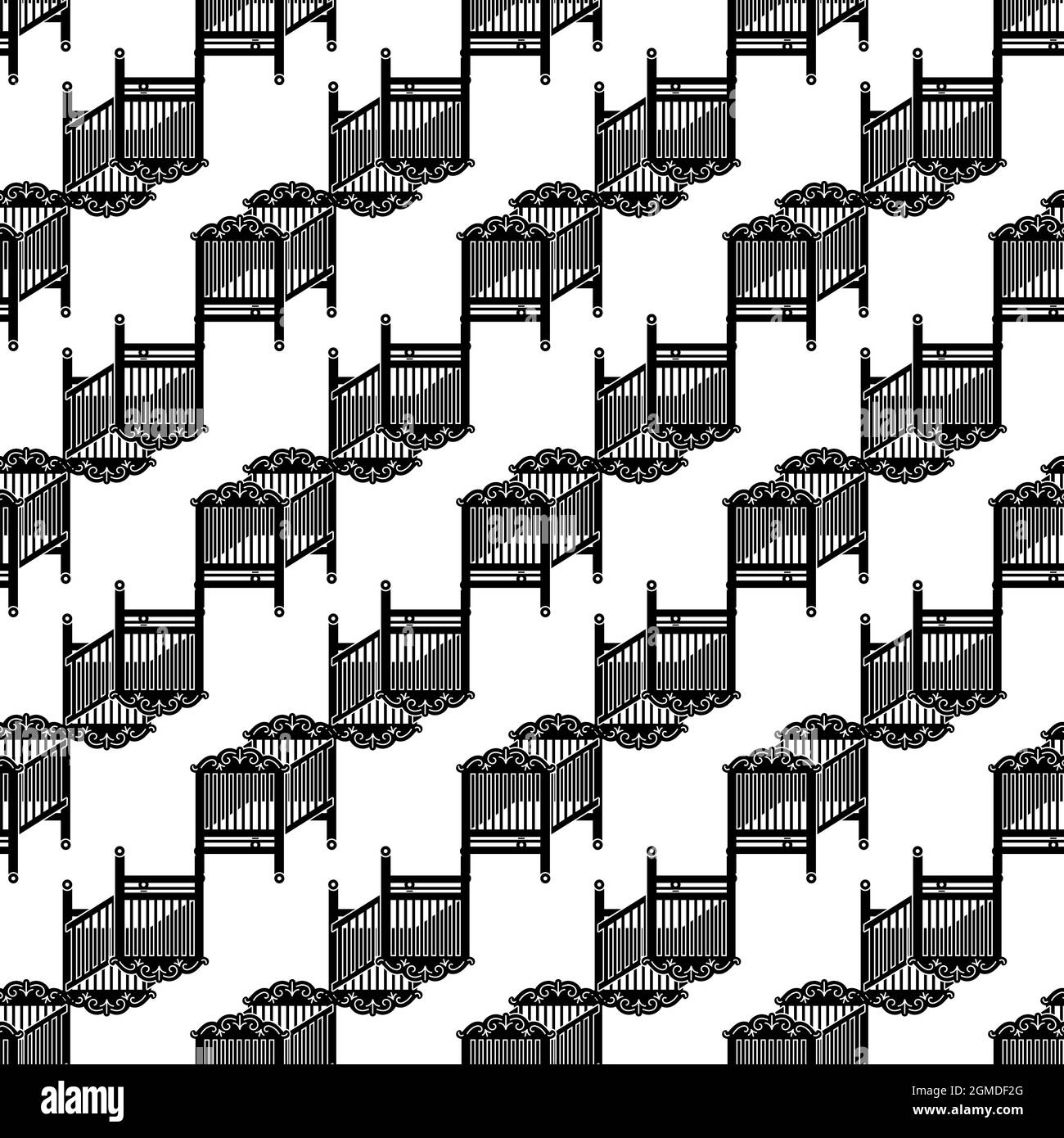 Wood crib pattern seamless background texture repeat wallpaper ...