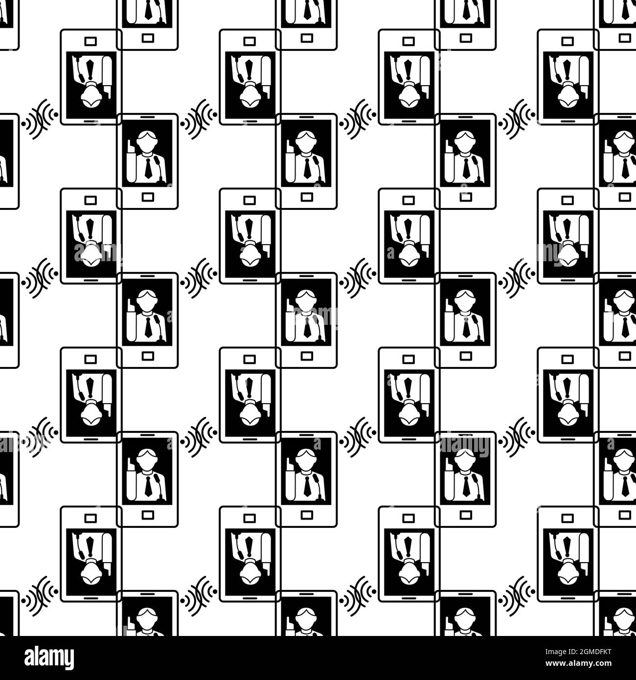 Online webinar live pattern seamless background texture repeat wallpaper geometric vector Stock Vector