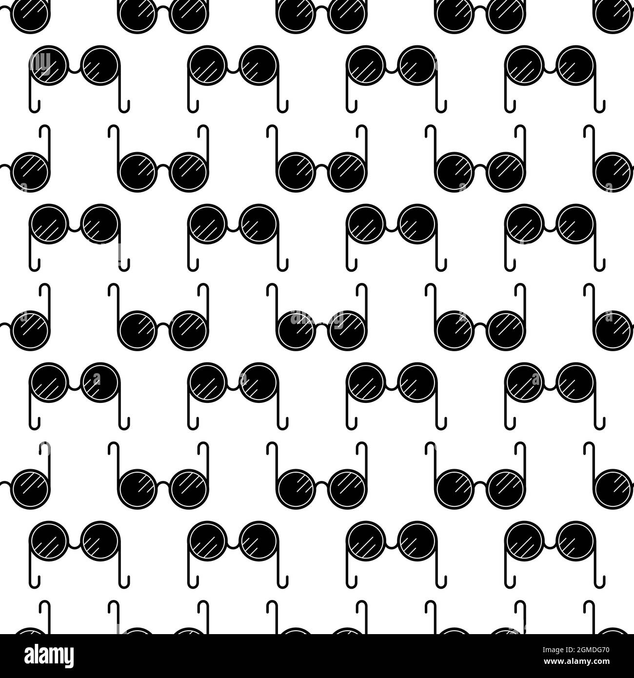 Blind glasses pattern seamless background texture repeat wallpaper geometric vector Stock Vector
