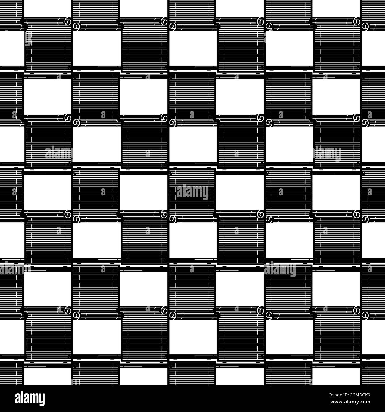 Wood roller jalousie pattern seamless background texture repeat wallpaper geometric vector Stock Vector