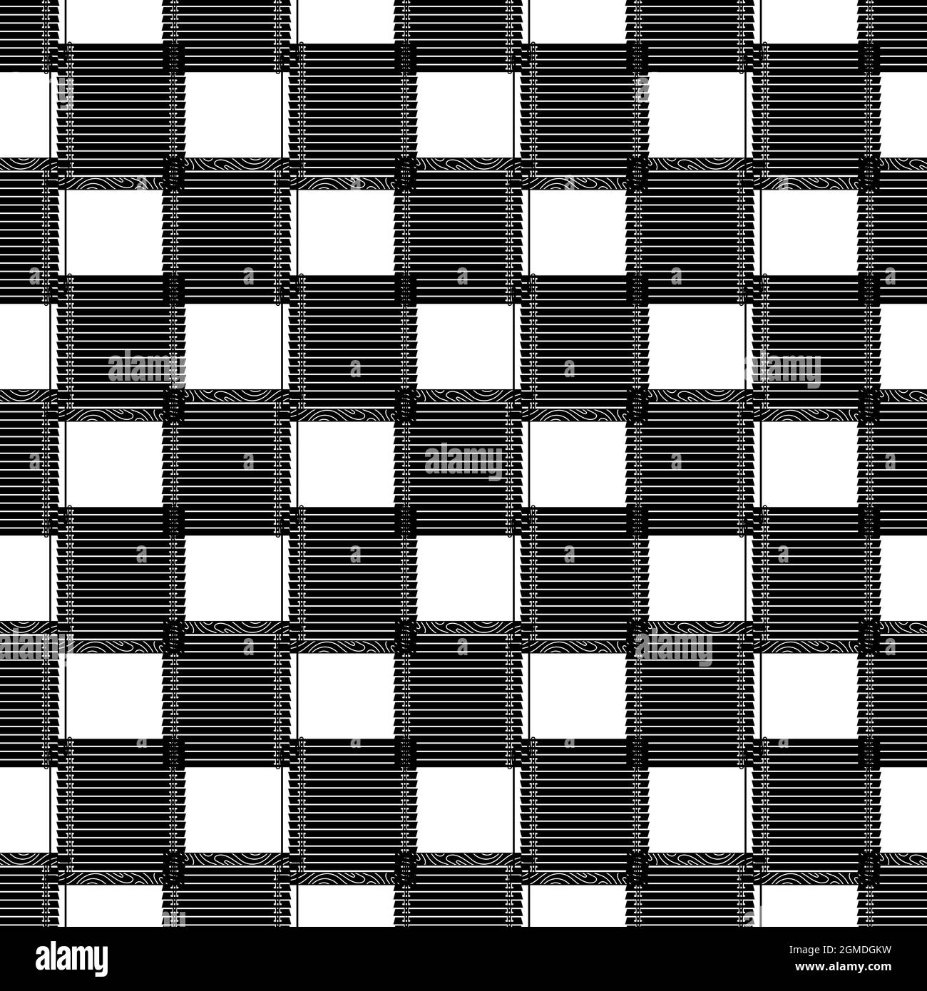 Window jalousie pattern seamless background texture repeat wallpaper geometric vector Stock Vector