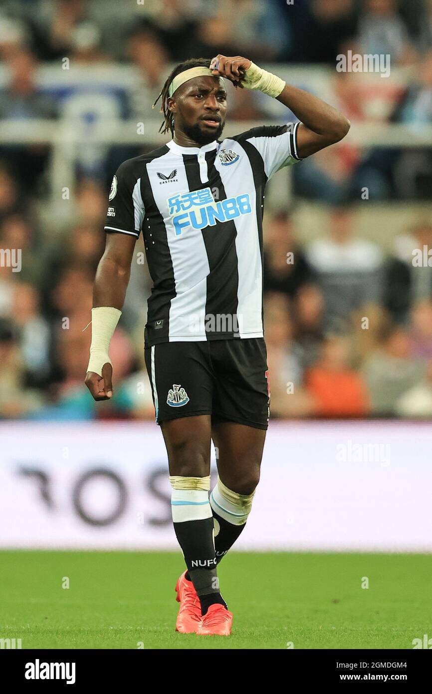 Allan Saint-Maximin #10 of Newcastle United during the game Stock