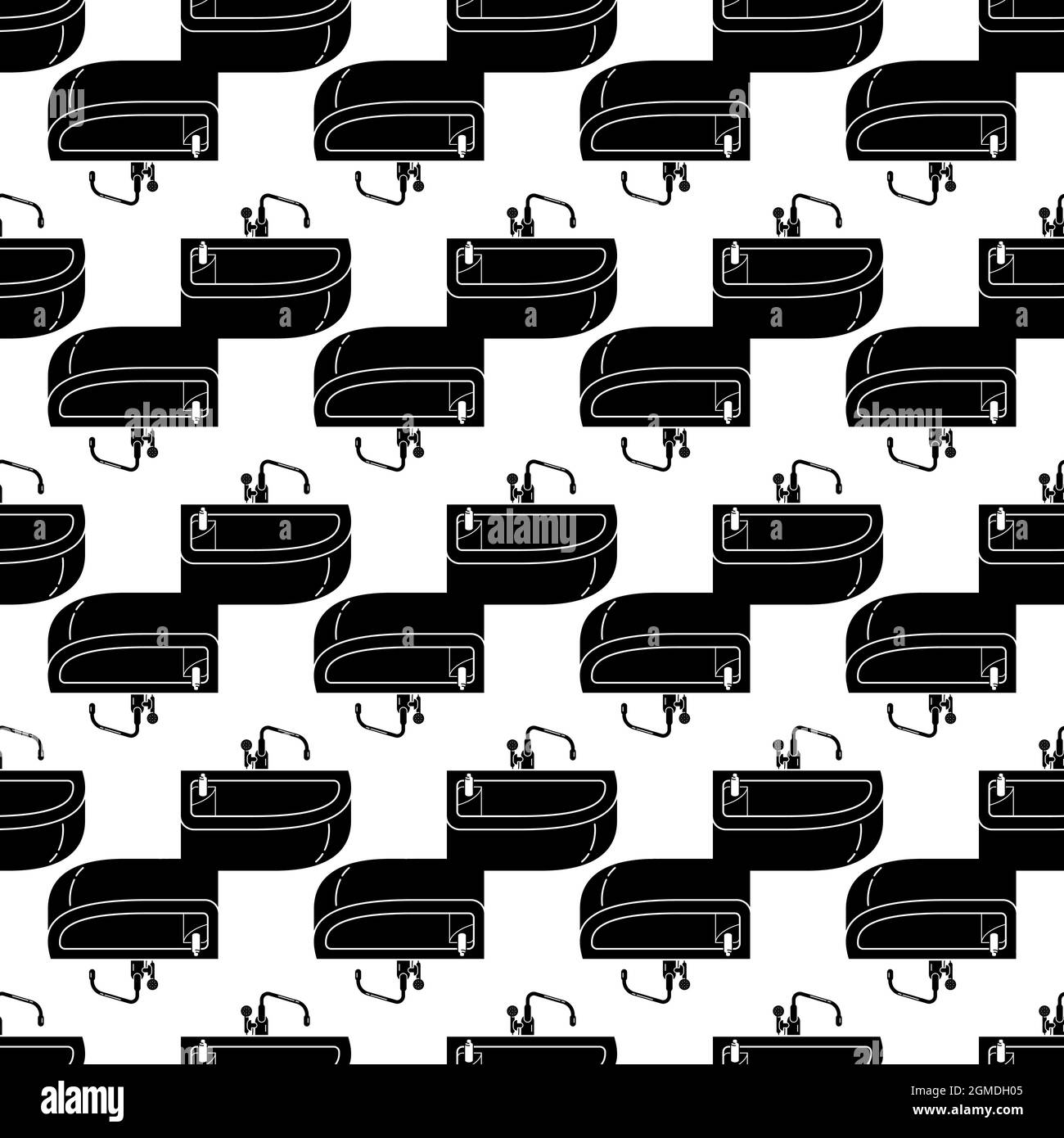 Corner bathtub pattern seamless background texture repeat wallpaper geometric vector Stock Vector