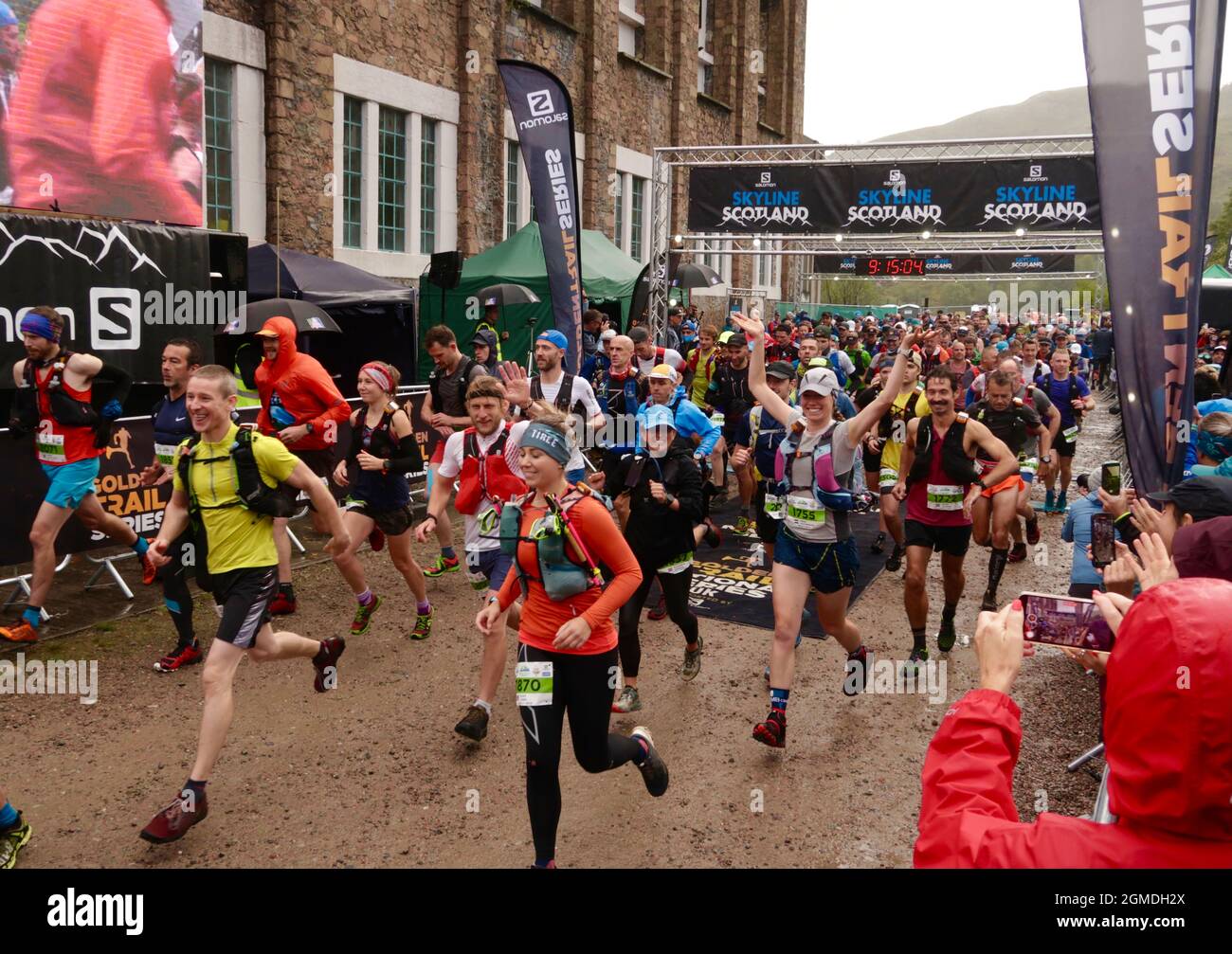 Scotland. 18th Sep, 2021. 18th September 2021 Kinlochleven , scotland. Uk.  Trail runners set off on the Solomon Ring of Steel sky race which takes in 18 miles of running and climbing four munros. Credit: phil wilkinson/Alamy Live News Stock Photo