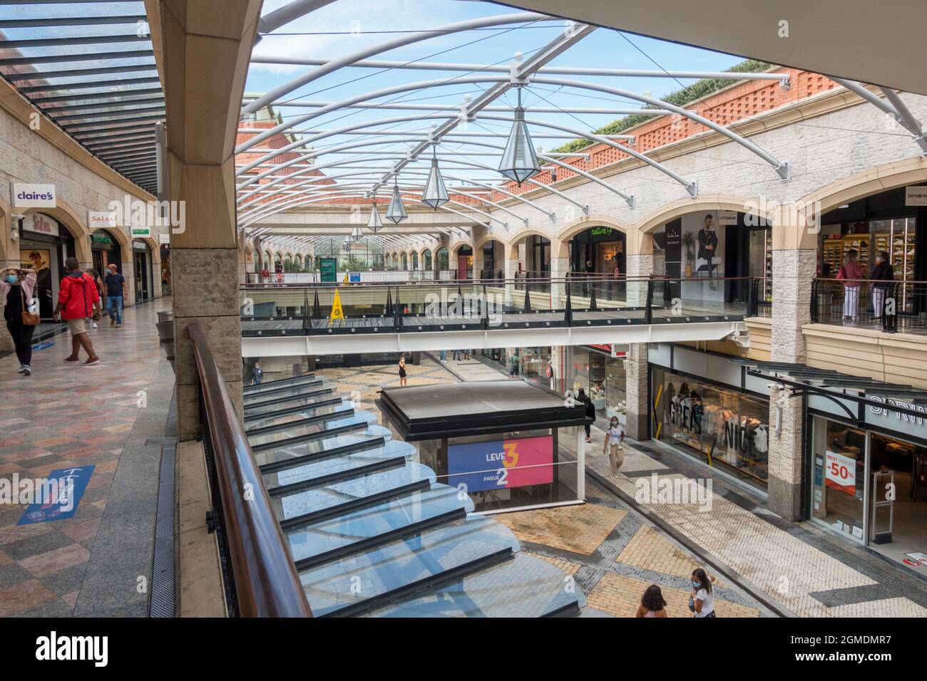 Forum Aveiro Retail Complex Featuring Stores And A Food Court Aveiro 
