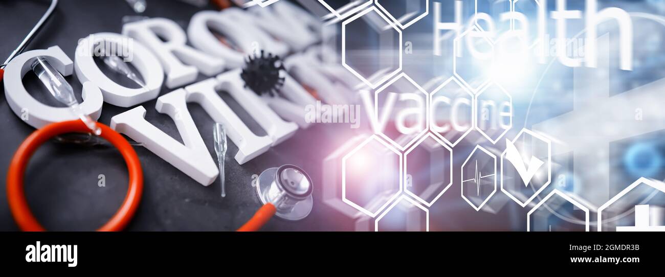 Virology Lettering Medical background. Lettering virus. Coronavirus wooden letters ...