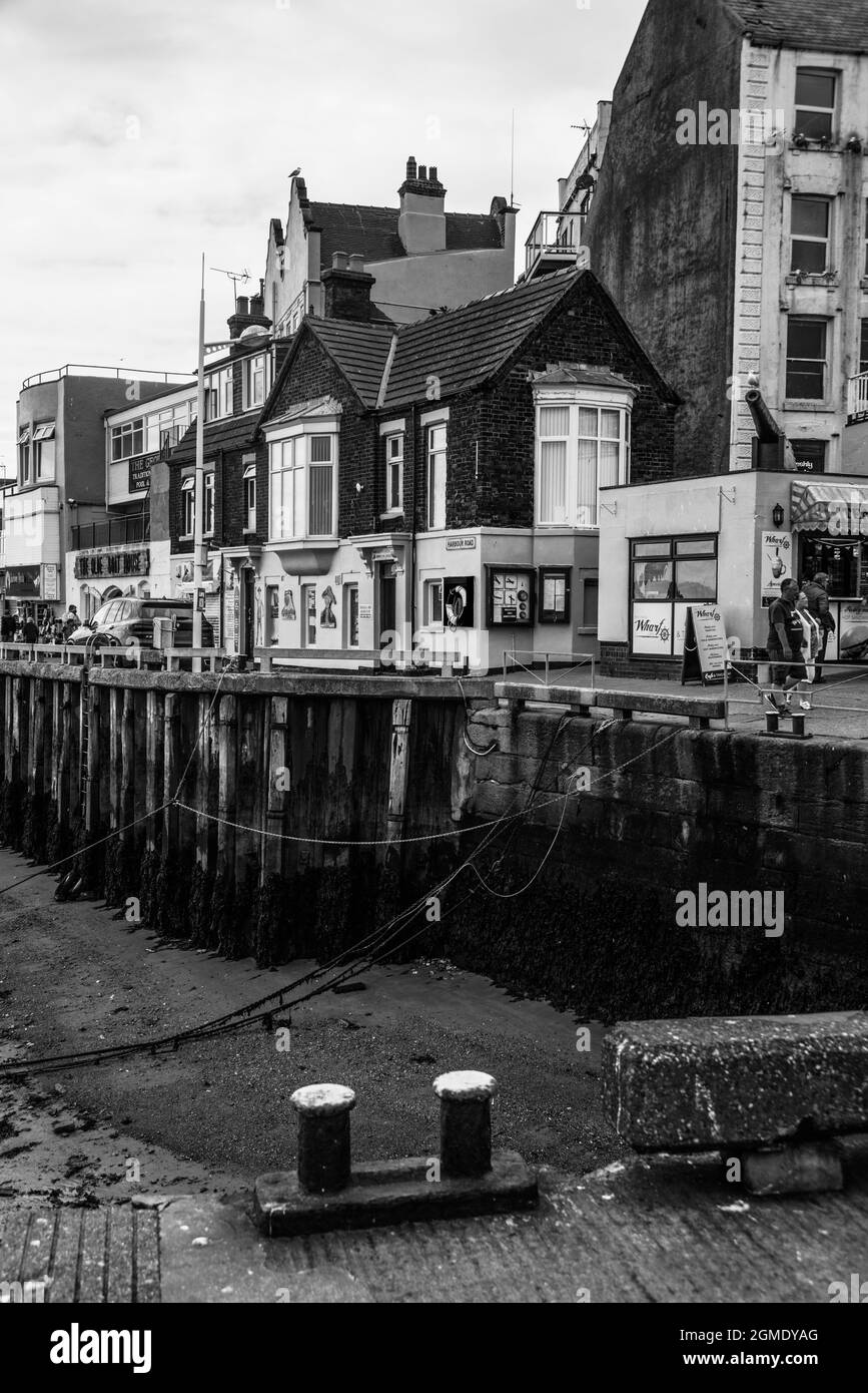 Bridlington in mono Raymond Boswell Stock Photo Alamy