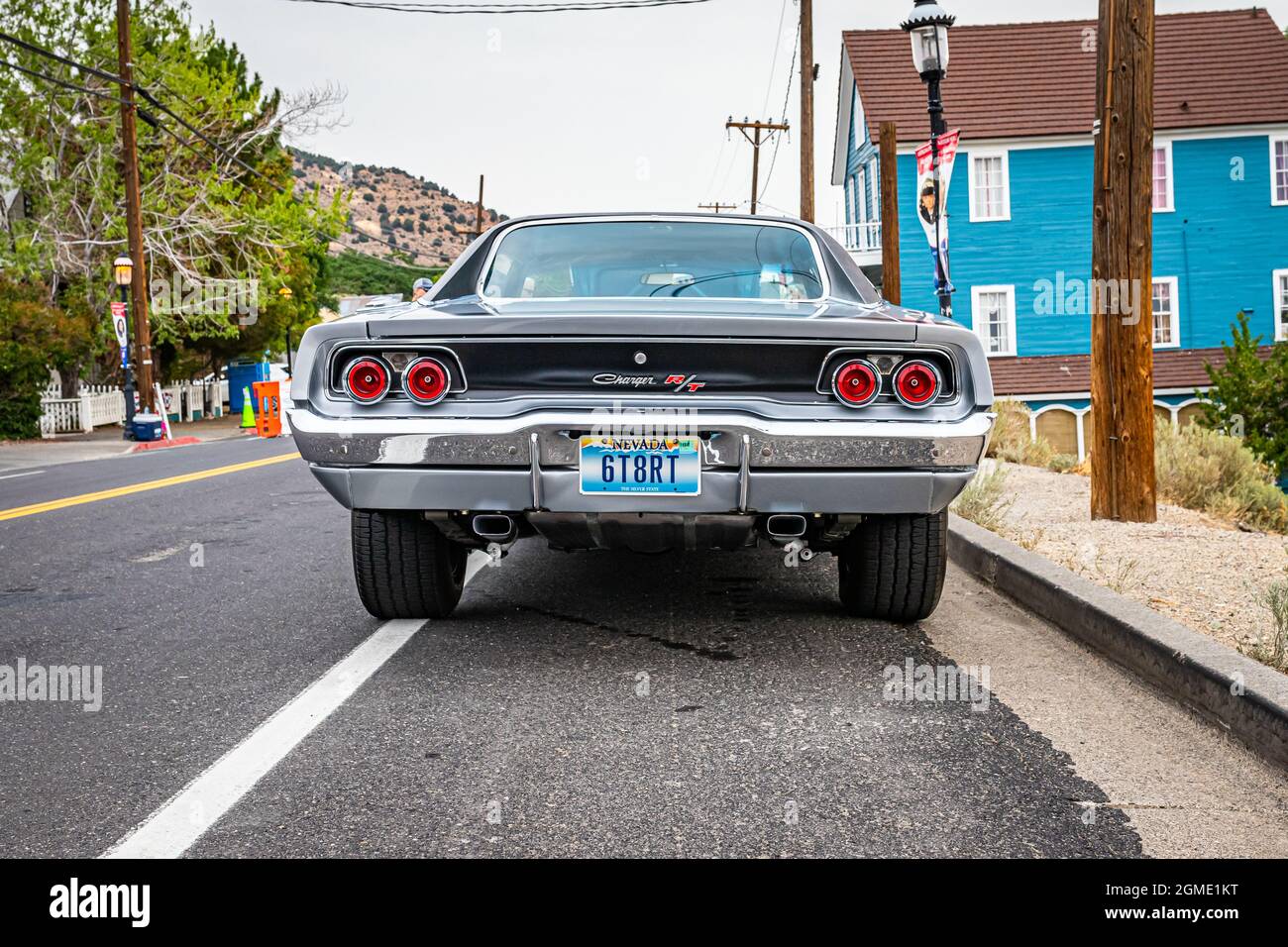 Virginia City, NV - July 31, 2021: 1968 Dodge Charger R/T hardtop coupe at a local car show. Stock Photo