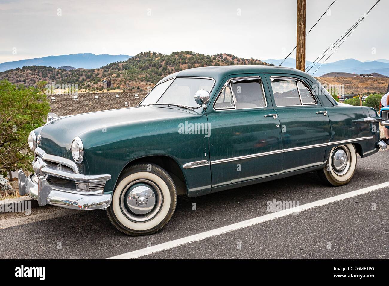 Virginia City, NV July 31, 2021 1950 Ford Custom Deluxe Fordor Sedan
