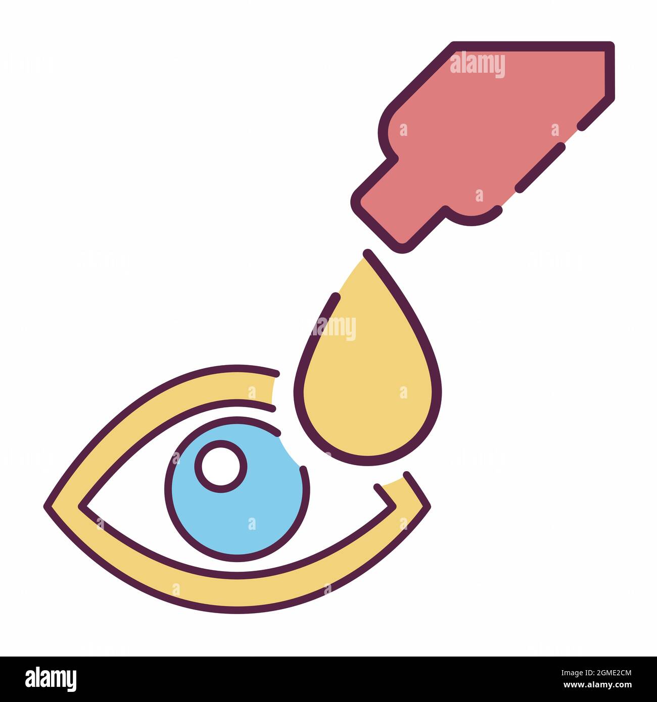 Icon Vector of Drop - Line Cut Style - Simple illustration, Editable ...