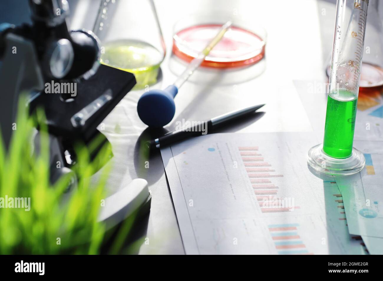 Laboratory research. Drug testing. Chemical experiments in the ...