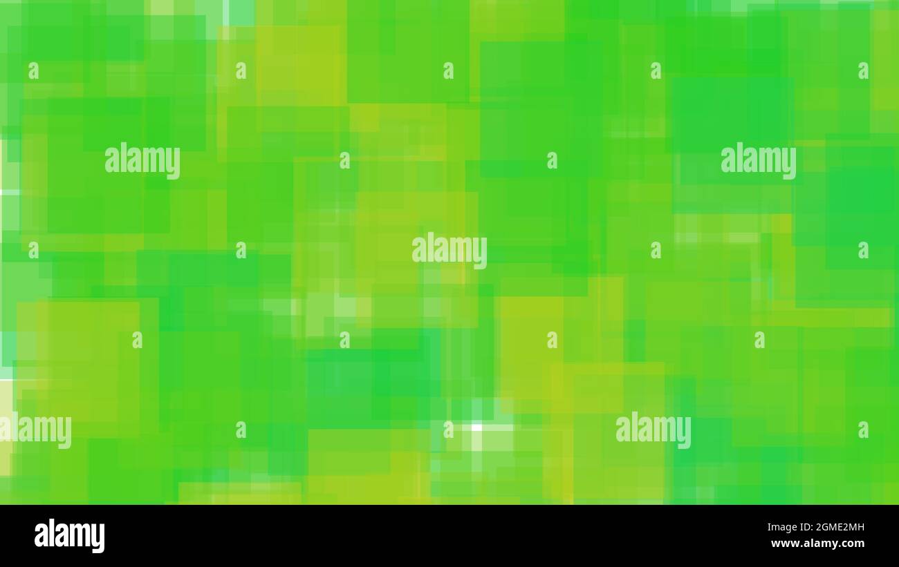 Background abstract 8K yellow green squares grid pattern soft Stock