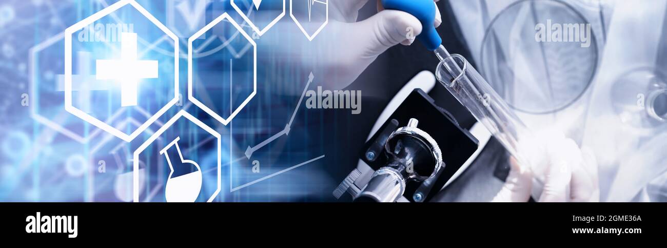 Drug Testing Microscope Laboratory research. Drug testing. Chemical experiments in the ...