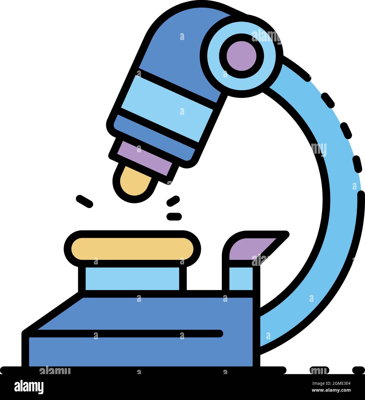 Medical microscope icon. Outline medical microscope vector icon color flat isolated Stock Vector Image & Art - Alamy Medical microscope icon. Outline medical microscope vector icon color flat isolated Stock Vector Image & Art - Alamy