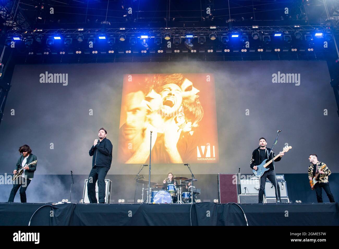 Newport, Isle of Wight, UK, Friday, 17th September 2021 You Me At Six perform live at the Isle of Wight festival Seaclose Park. Credit: DavidJensen / Empics Entertainment / Alamy Live News Stock Photo