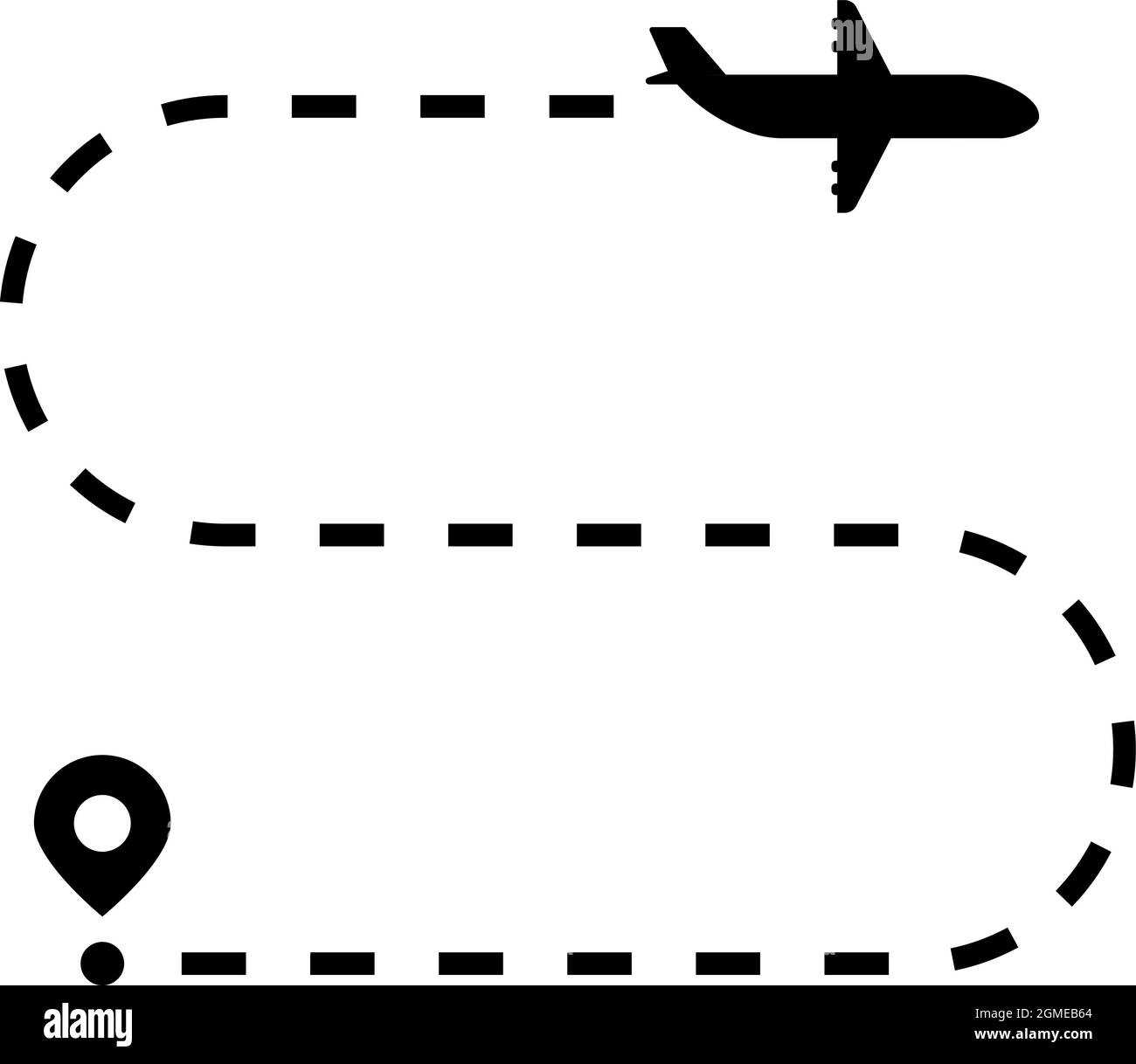Route plane airplane flight Black and White Stock Photos & Images - Alamy