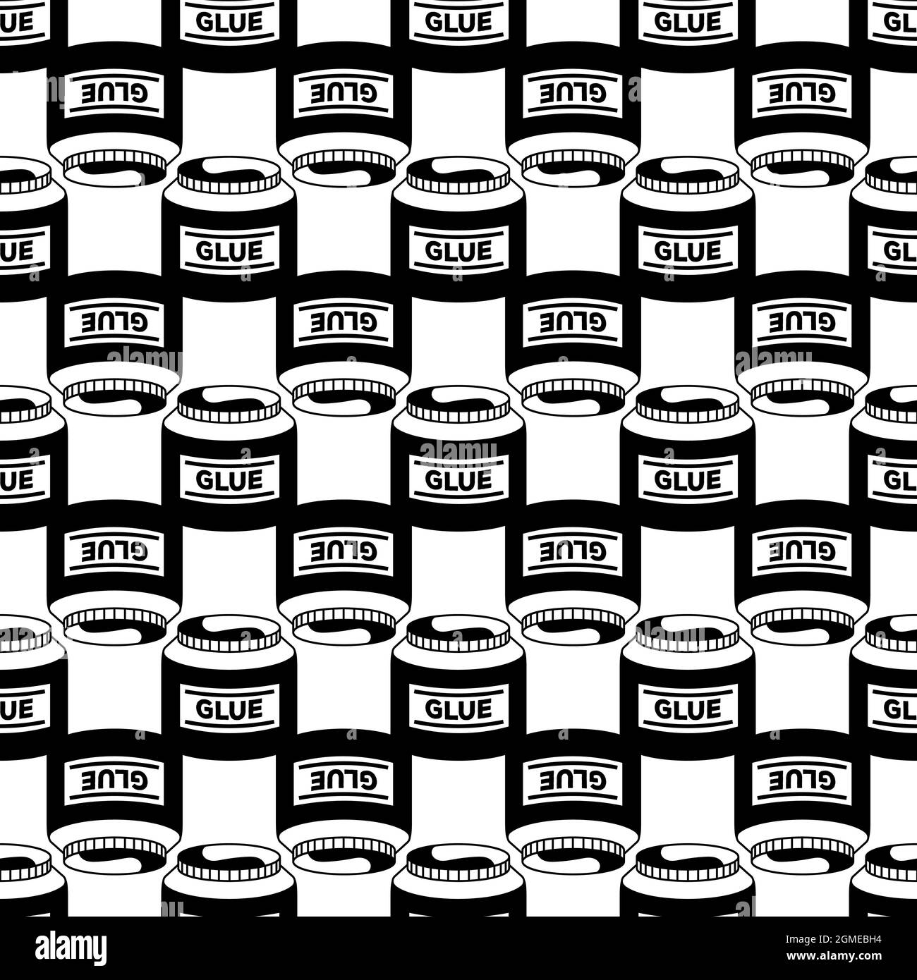 Glue jar pattern seamless background texture repeat wallpaper geometric vector Stock Vector