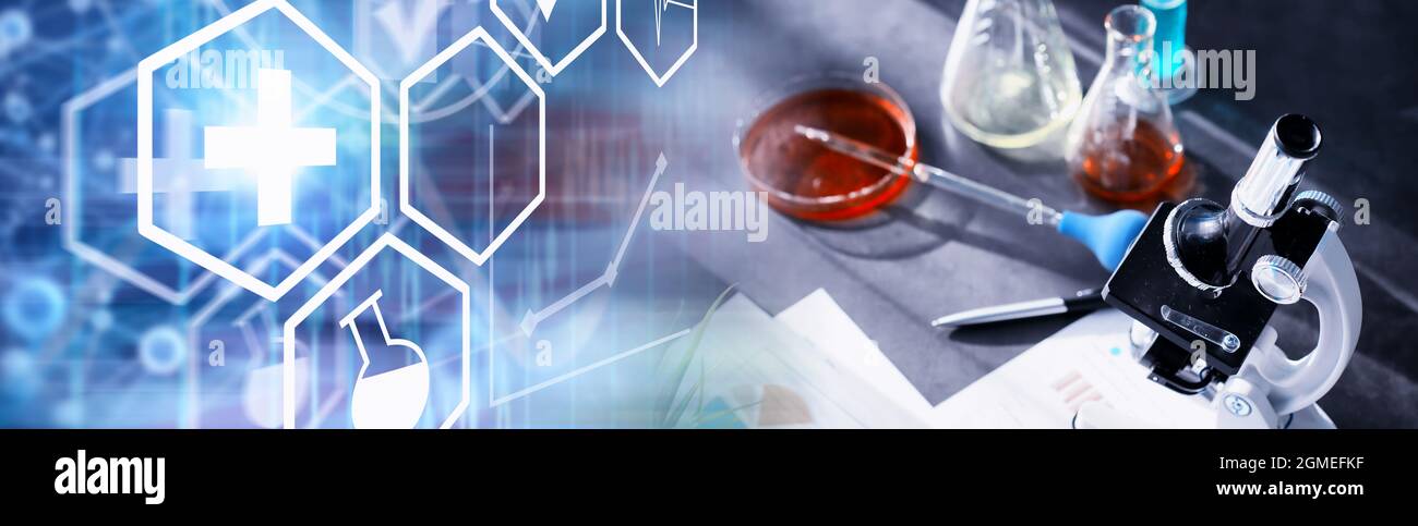 Laboratory research. Drug testing. Chemical experiments in the ...