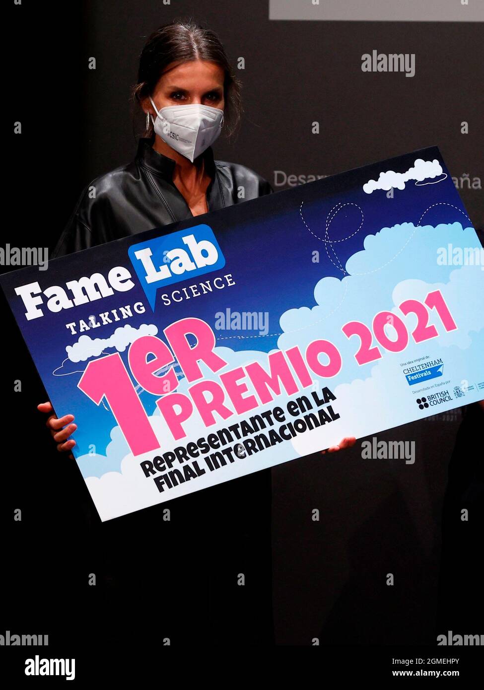 17-09-2021 Queen Letizia attend the Famelab Espana 2021 scientific ...