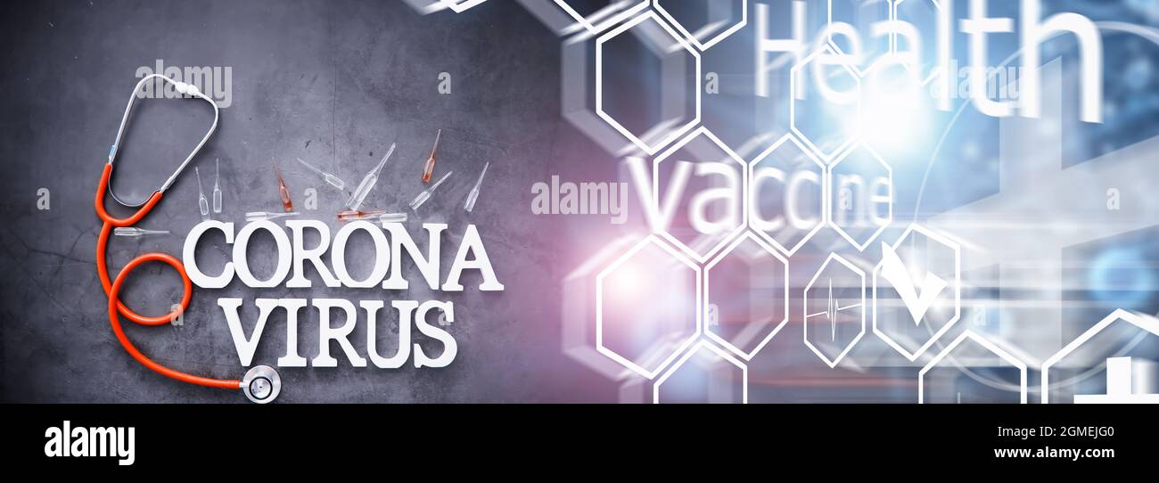 Virology Lettering Medical background. Lettering virus. Coronavirus wooden letters ...