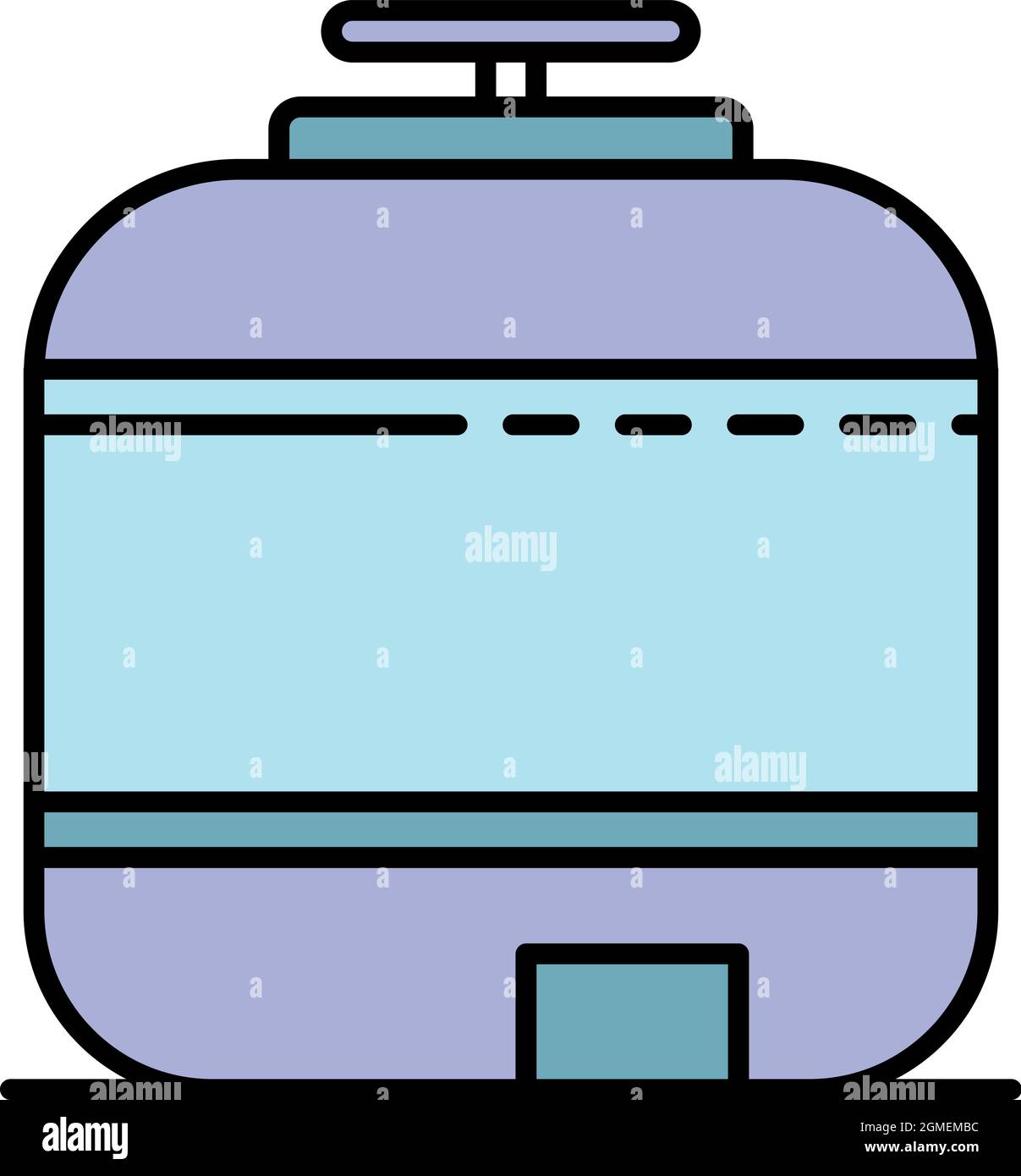 Reserve pool tank icon. Outline reserve pool tank vector icon color ...