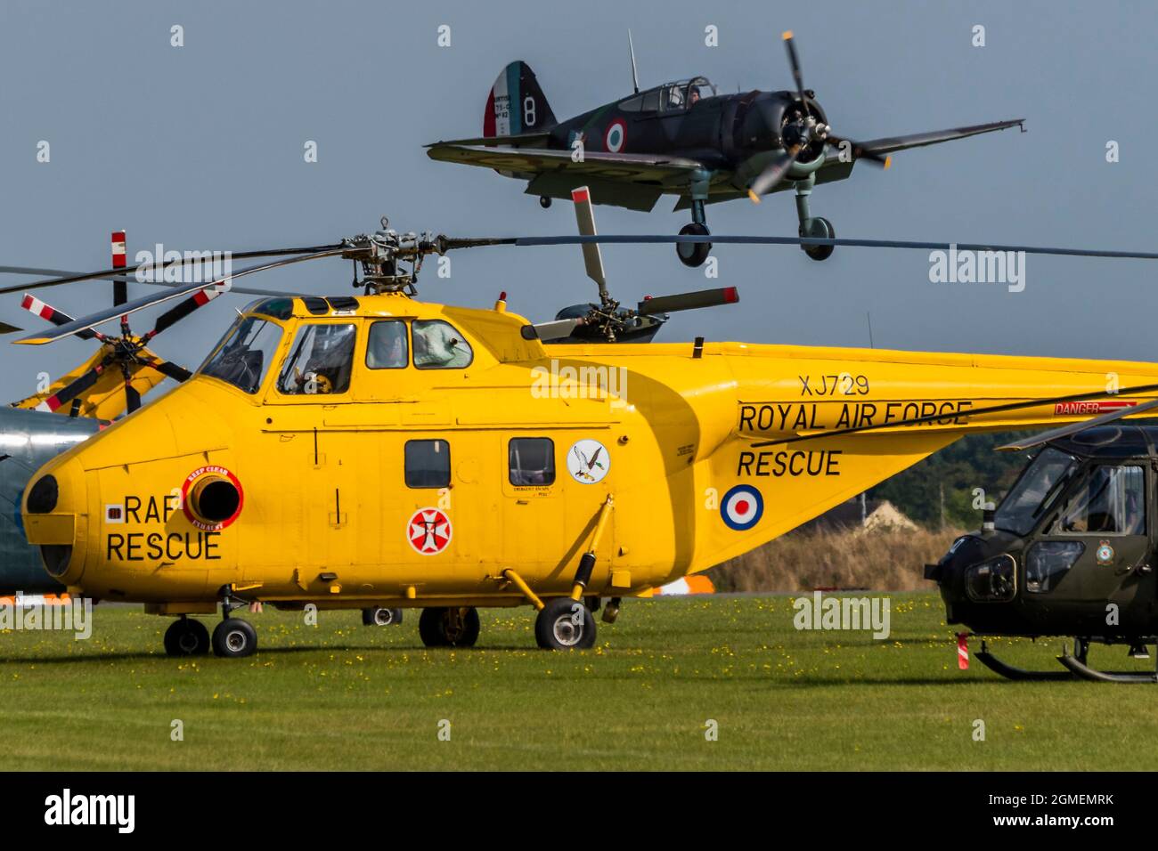 Duxford, UK. 18th Sep, 2021. A Curtiss Hawk come sin to land - The Battle of Britain air show at the Imperial War Museum (IWM) Duxford. Credit: Guy Bell/Alamy Live News Stock Photo
